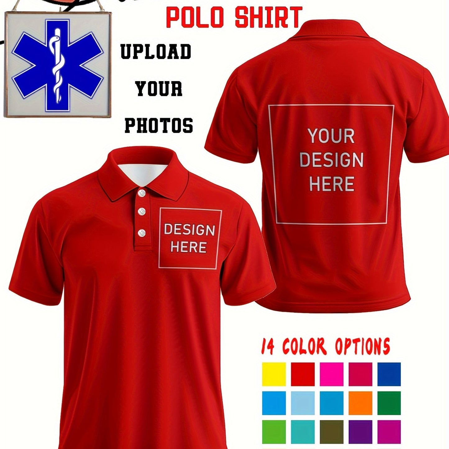 Polo uni personnalisée du S au 2XL