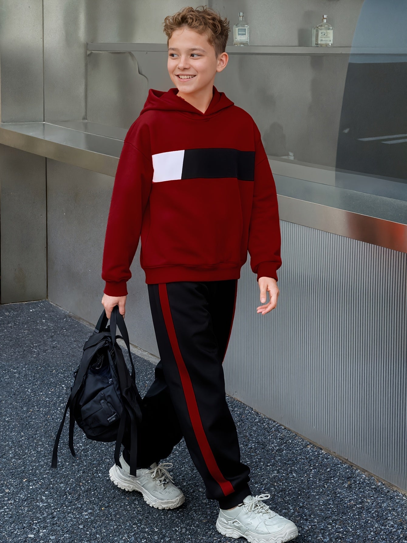 Ensemble 2 pièces sweat à capuche et pantalon de survêtement garçons du 8 au 14 ans MAEJORKEN