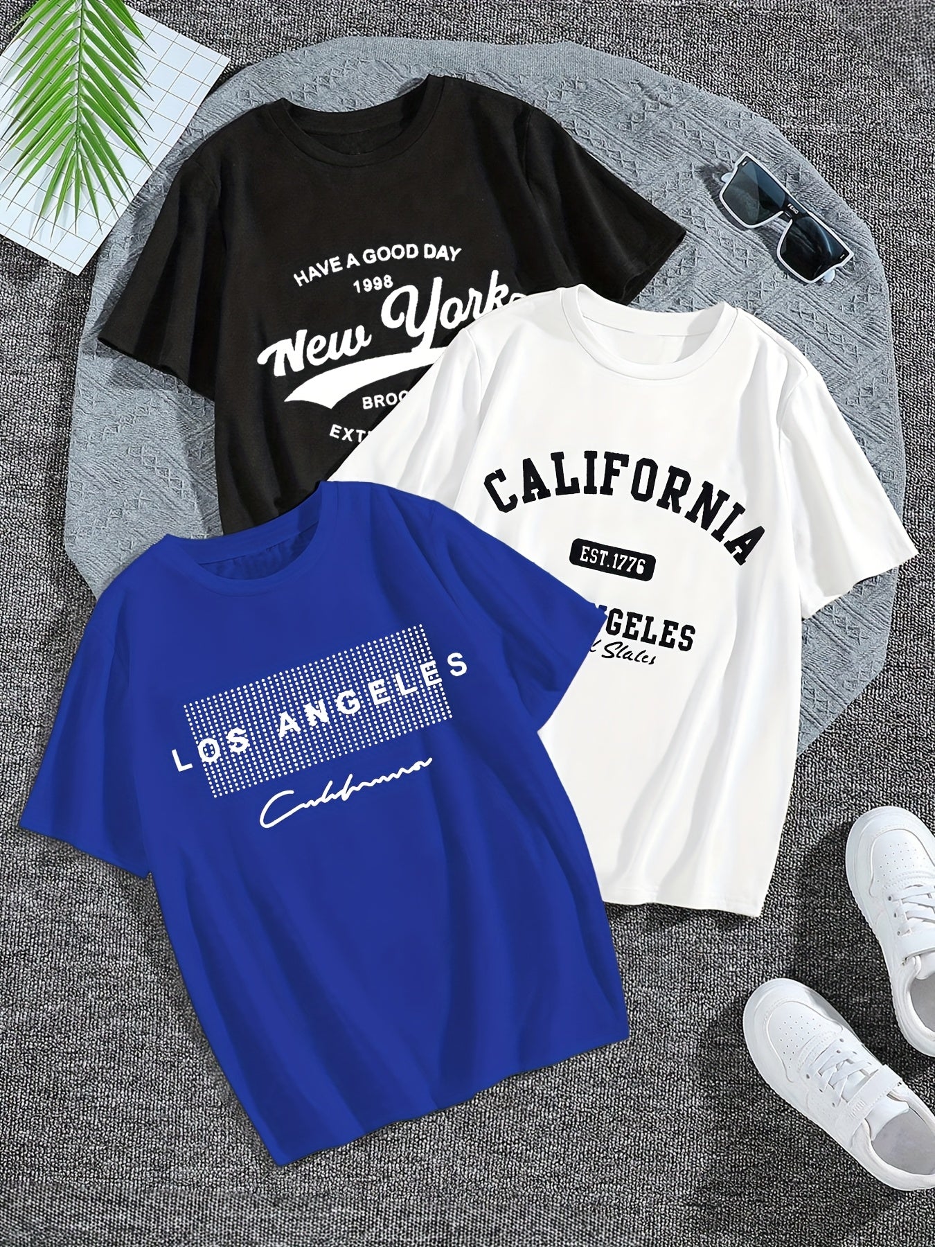Lot de 3 t-shirt à manches courtes garçons du 8 au 14 ans MAEJORKEN
