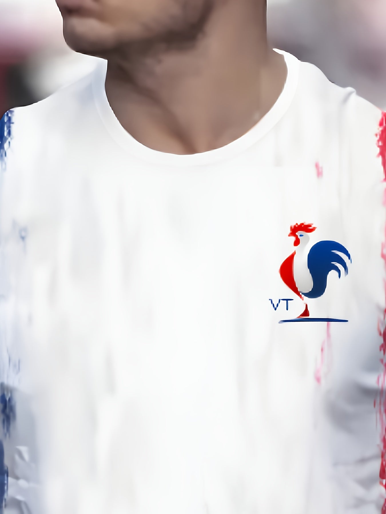 T-shirt imprimé drapeau Français du S au 2XL