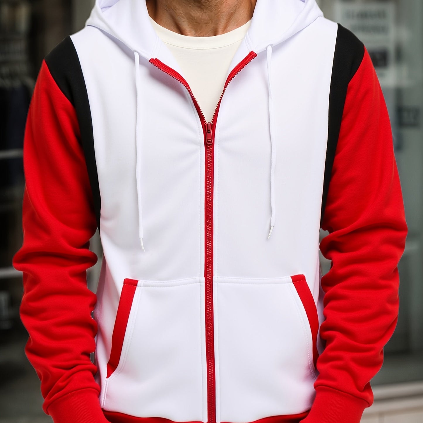 Veste zippé à capuche poche kangourou du S au 2XL MAEJORKEN