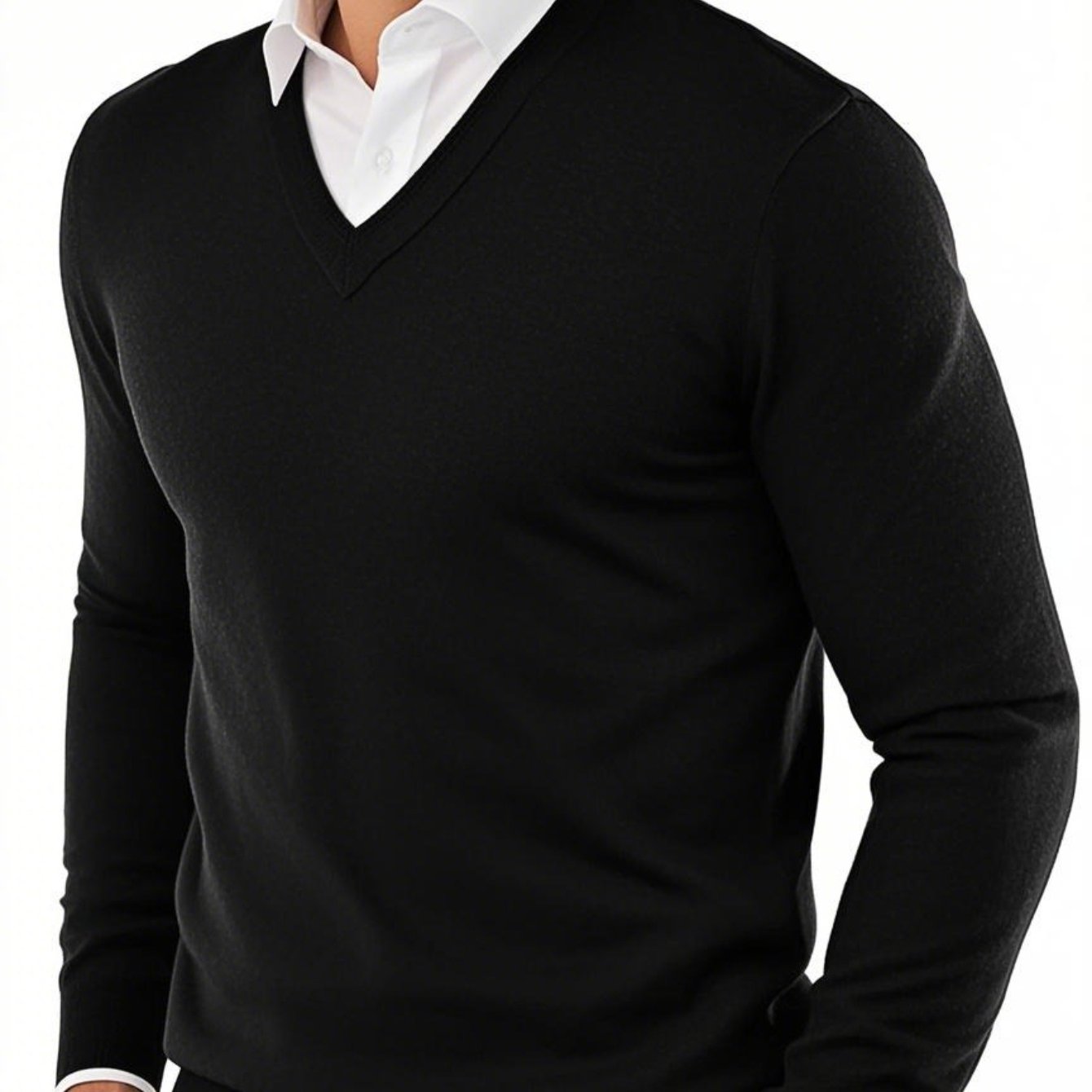 Pull en tricot à col en V du XS au 2XL