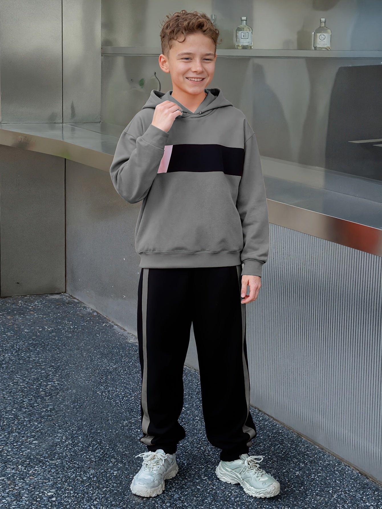 Ensemble 2 pièces sweat à capuche et pantalon de survêtement garçons du 8 au 14 ans MAEJORKEN