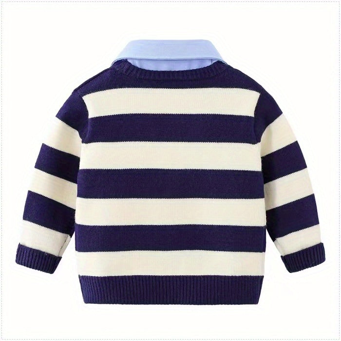 Gilet garçon faux deux pièces du 1 an au 8 ans