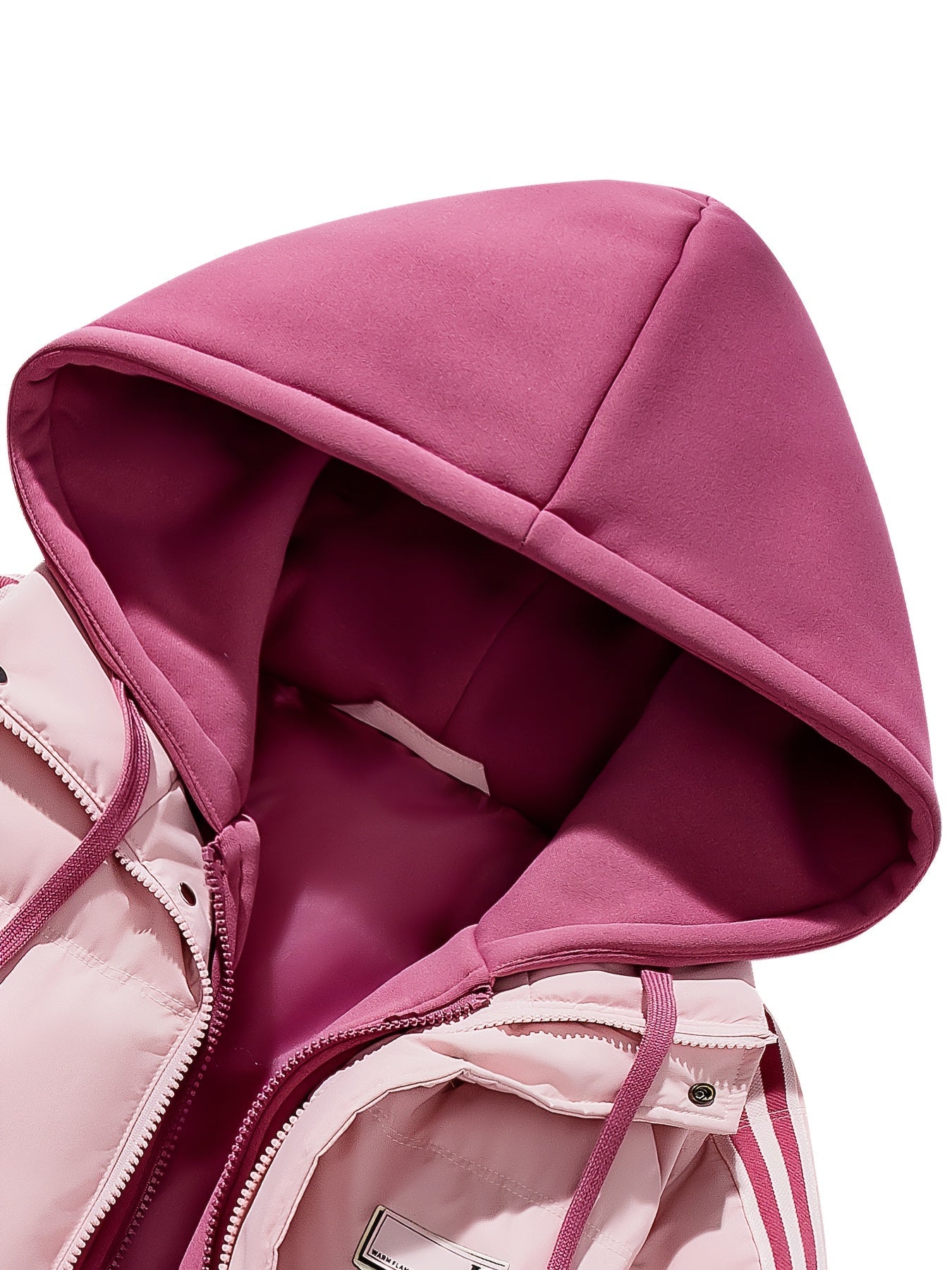 Blouson à capuche épais avec fermeture à glissière du S au 2XL MAEJORKEN