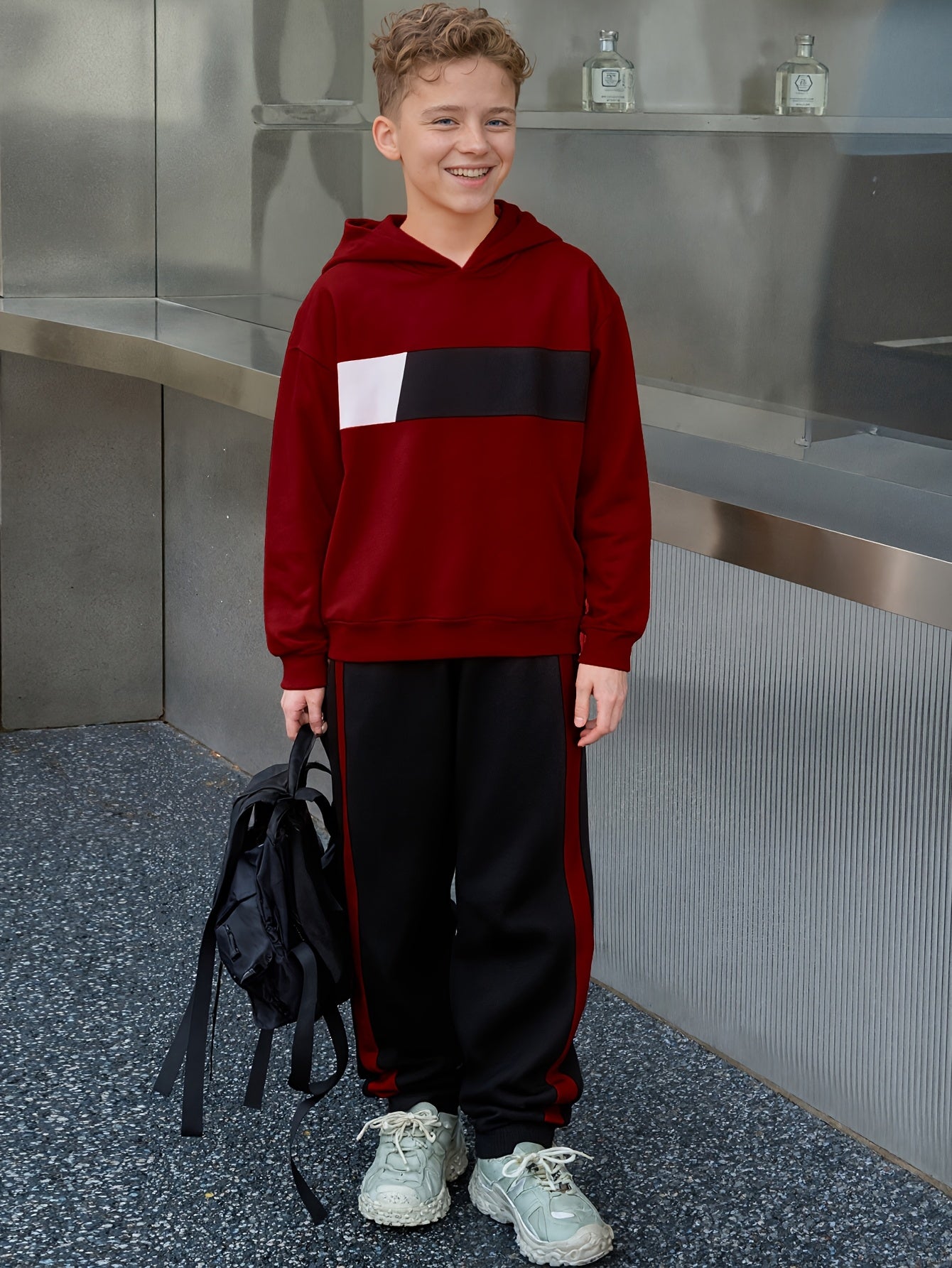 Ensemble 2 pièces sweat à capuche et pantalon de survêtement garçons du 8 au 14 ans MAEJORKEN