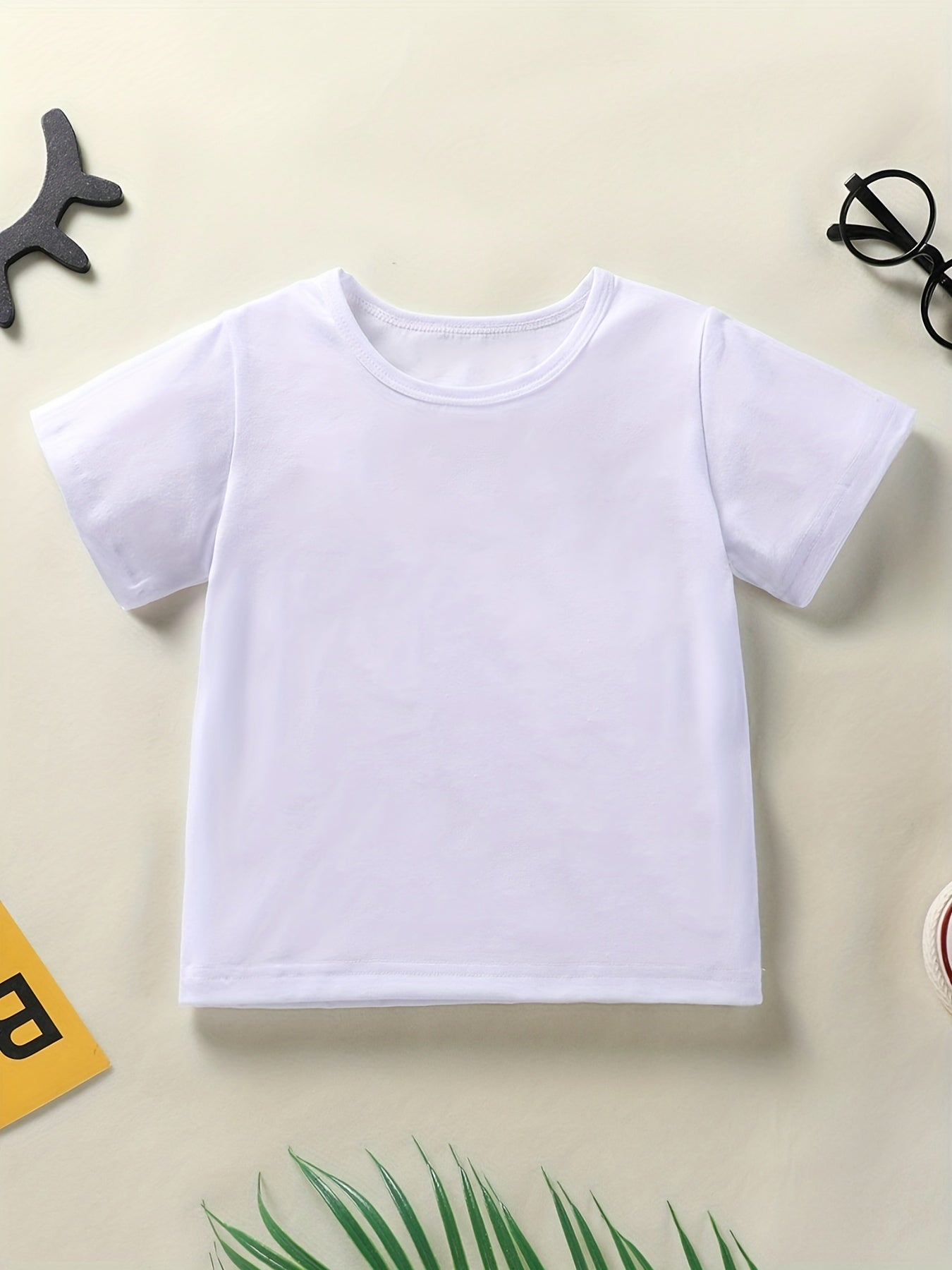 T-shirt uni fille du 1 an au 8 ans