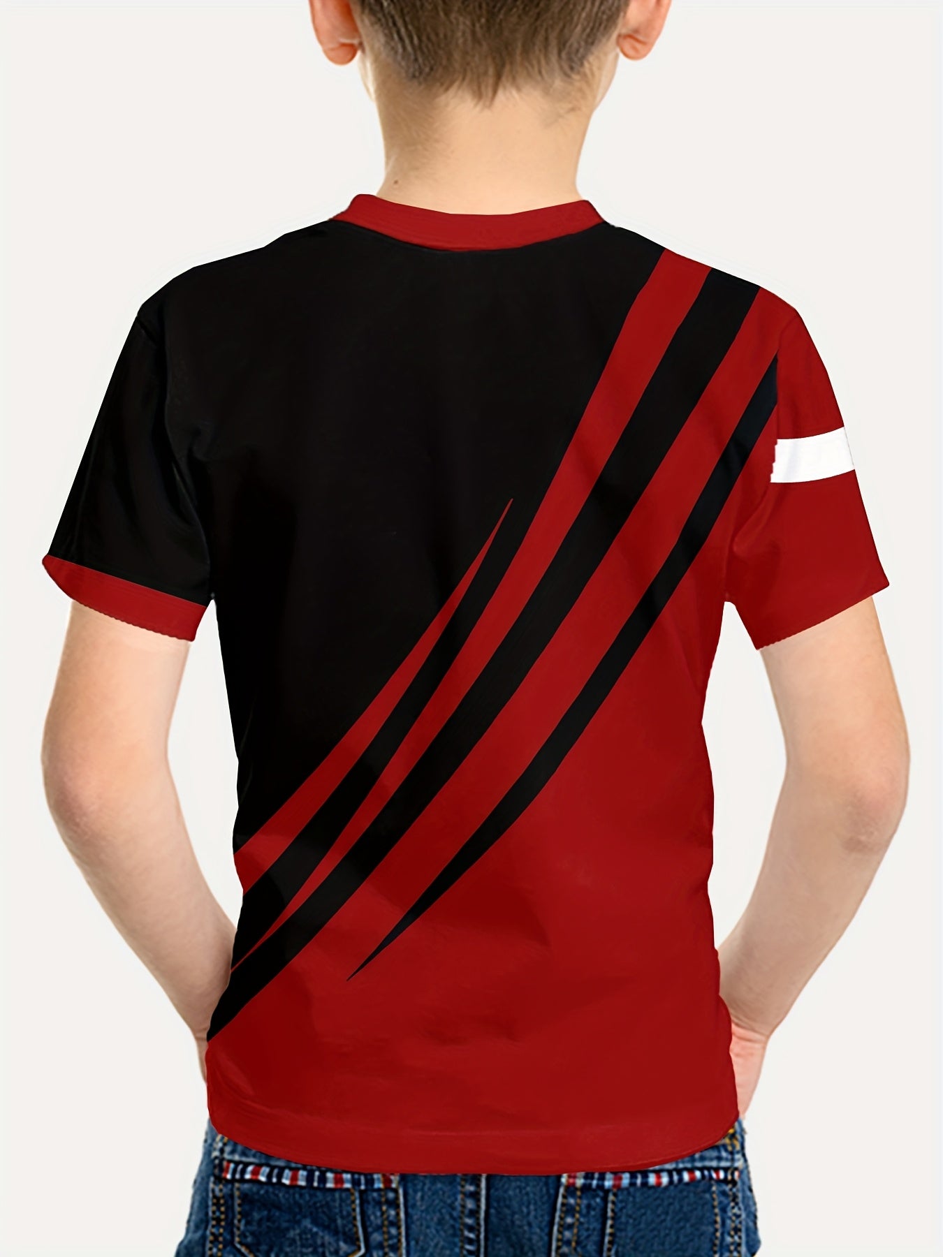 T-shirt manches courtes à motif irrégulières du 5 au 14 ans