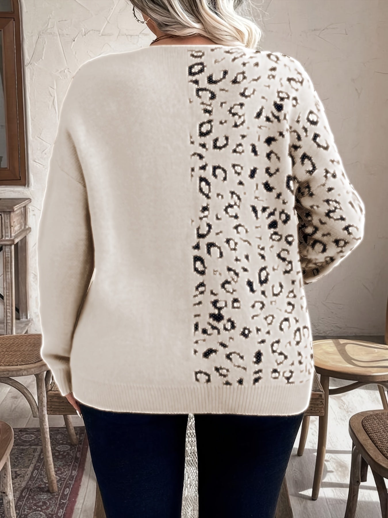Pull col en V en acrylique grande taille du XL au 5XL MAEJORKEN