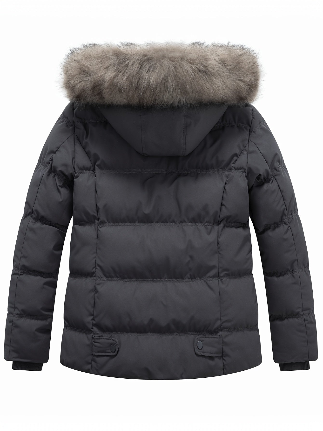 Manteau d hiver épais à capuche détachable en fausse fourrure femmes grande taille du XL au 5XL MAEJORKEN