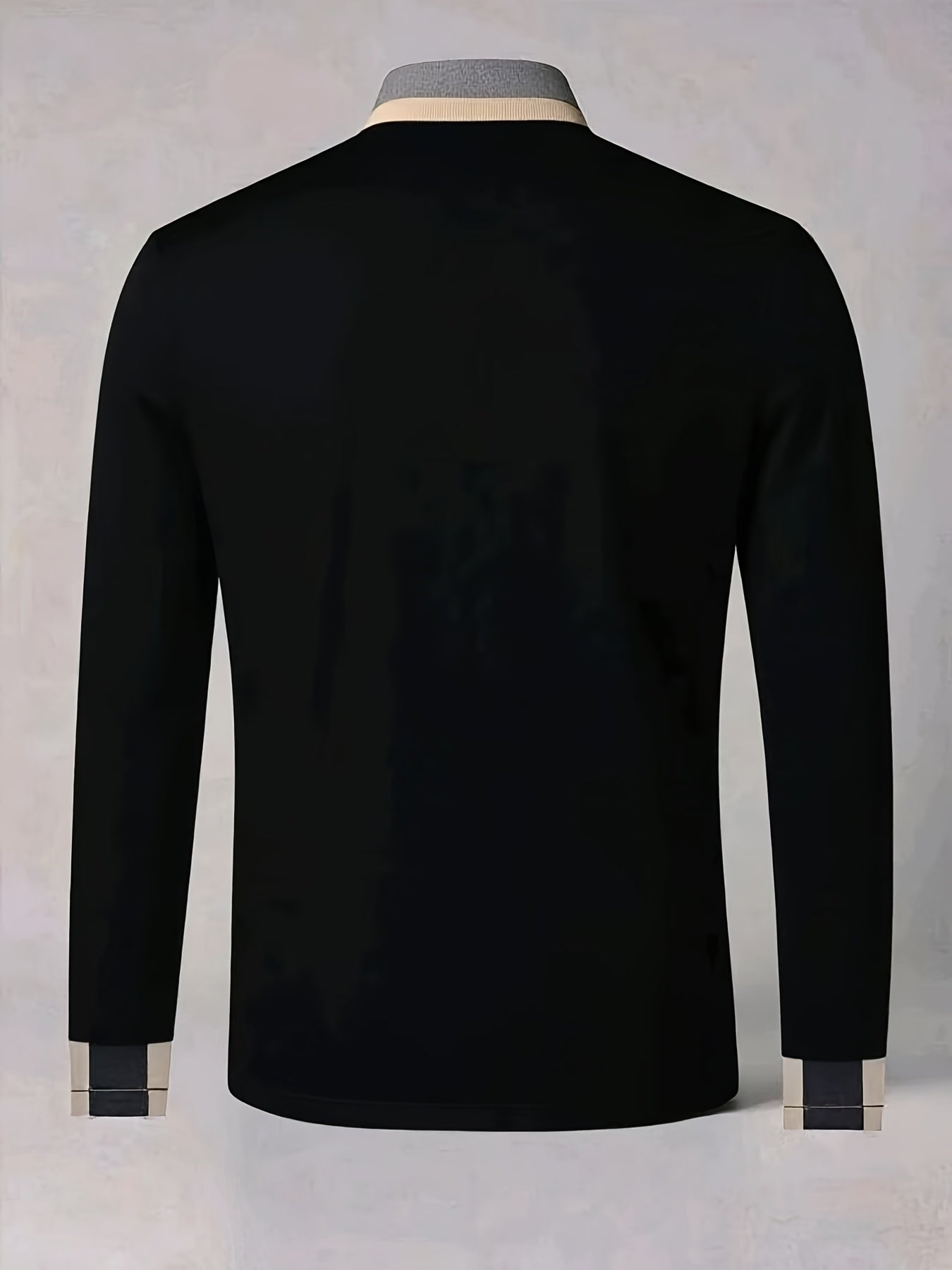 Pull à col boutonné à manches longues du S au 2XL