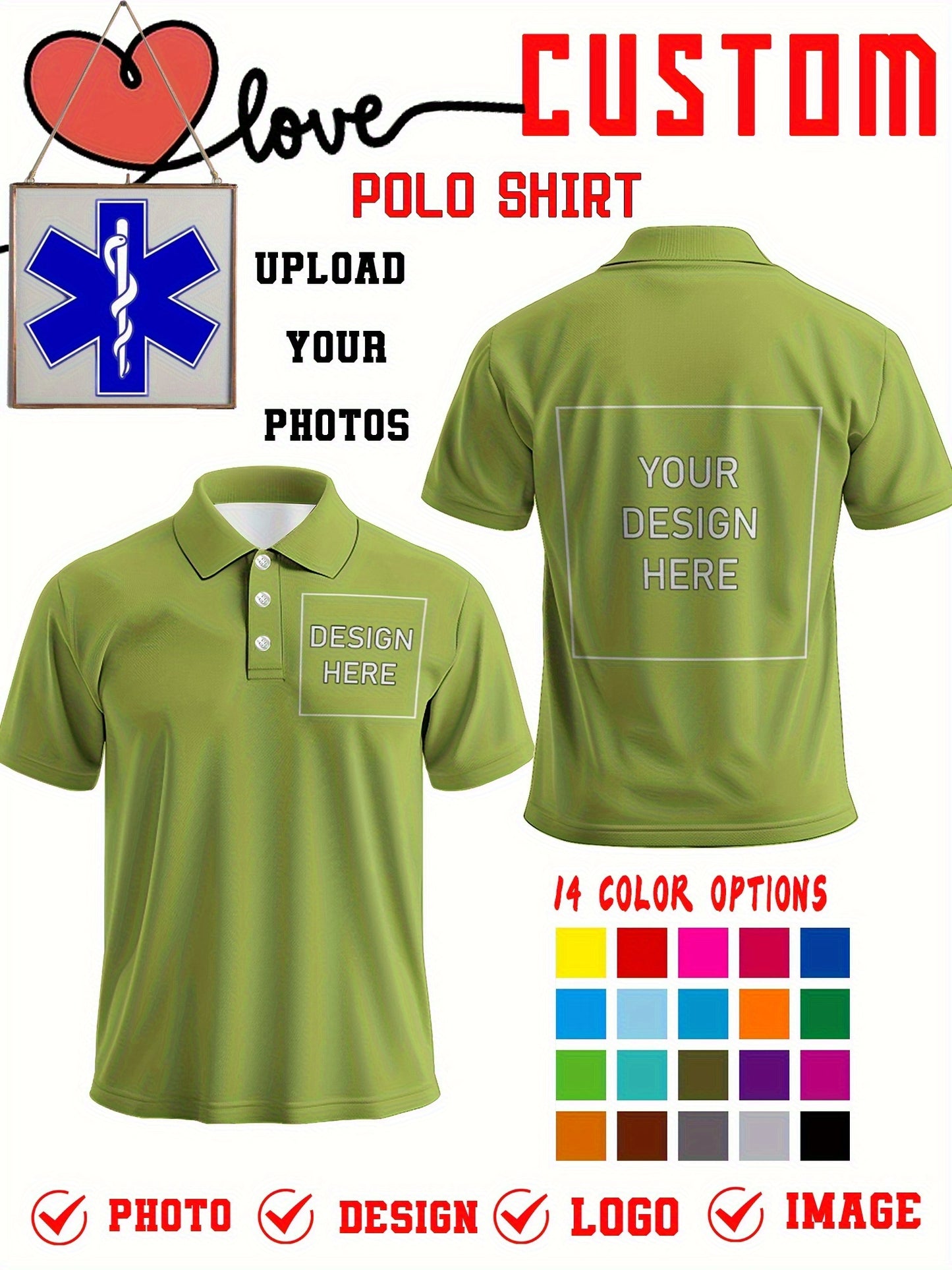 Polo uni personnalisée du S au 2XL