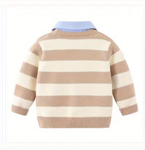 Gilet garçon faux deux pièces du 1 an au 8 ans