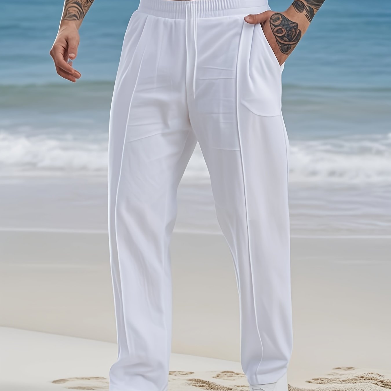 Pantalon en lin du S au 2XL MAEJORKEN