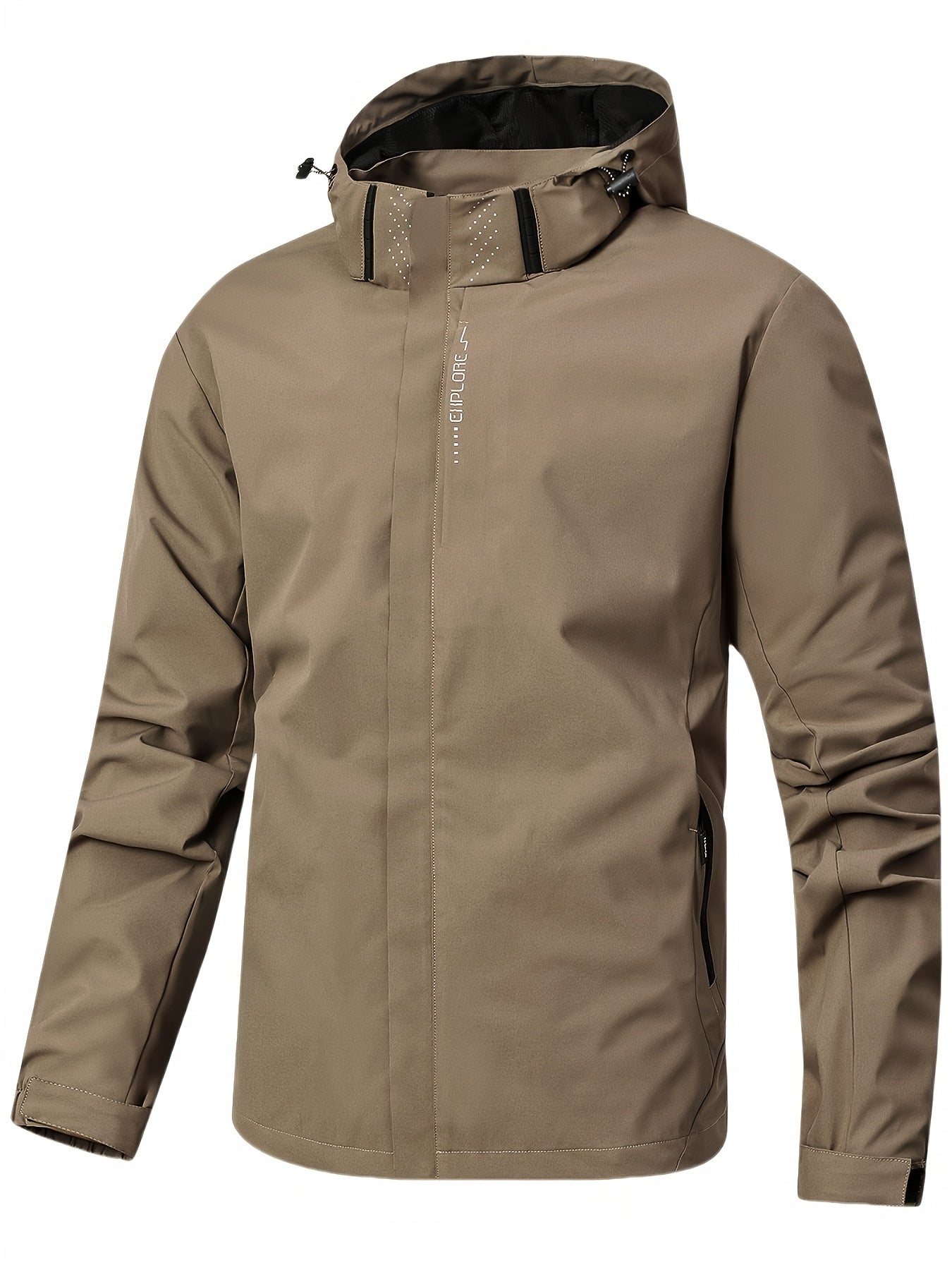 Veste coupe-vent à capuche amovible du S au 3XL