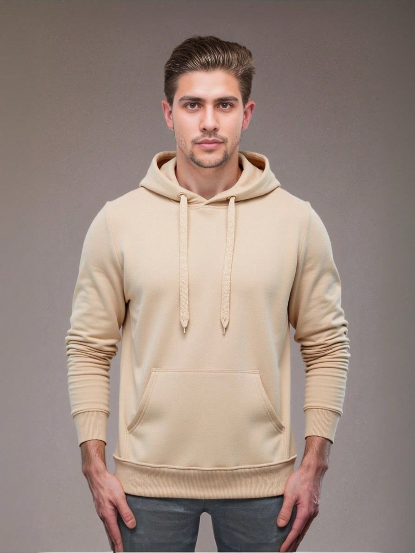 Sweat-shirt à capuche en coton et polyester hommes du M au 2XL MAEJORKEN