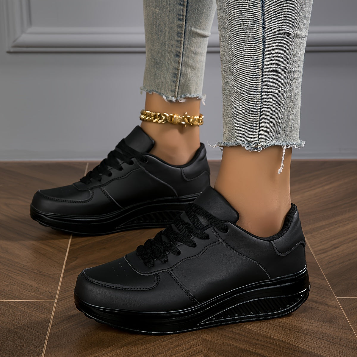 Baskets compensées à la mode confortables du 33,5 au 40
