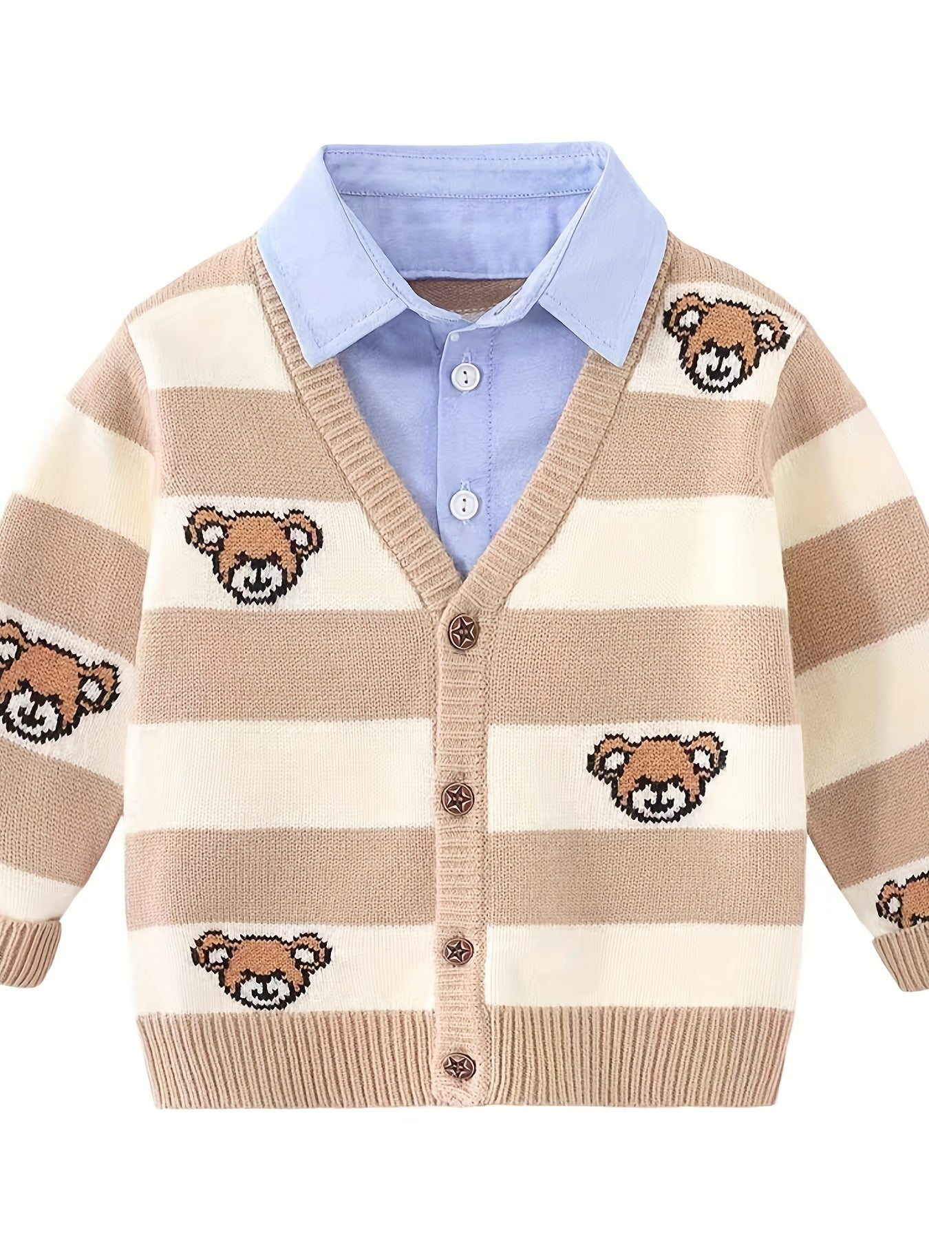 Gilet garçon faux deux pièces du 1 an au 8 ans