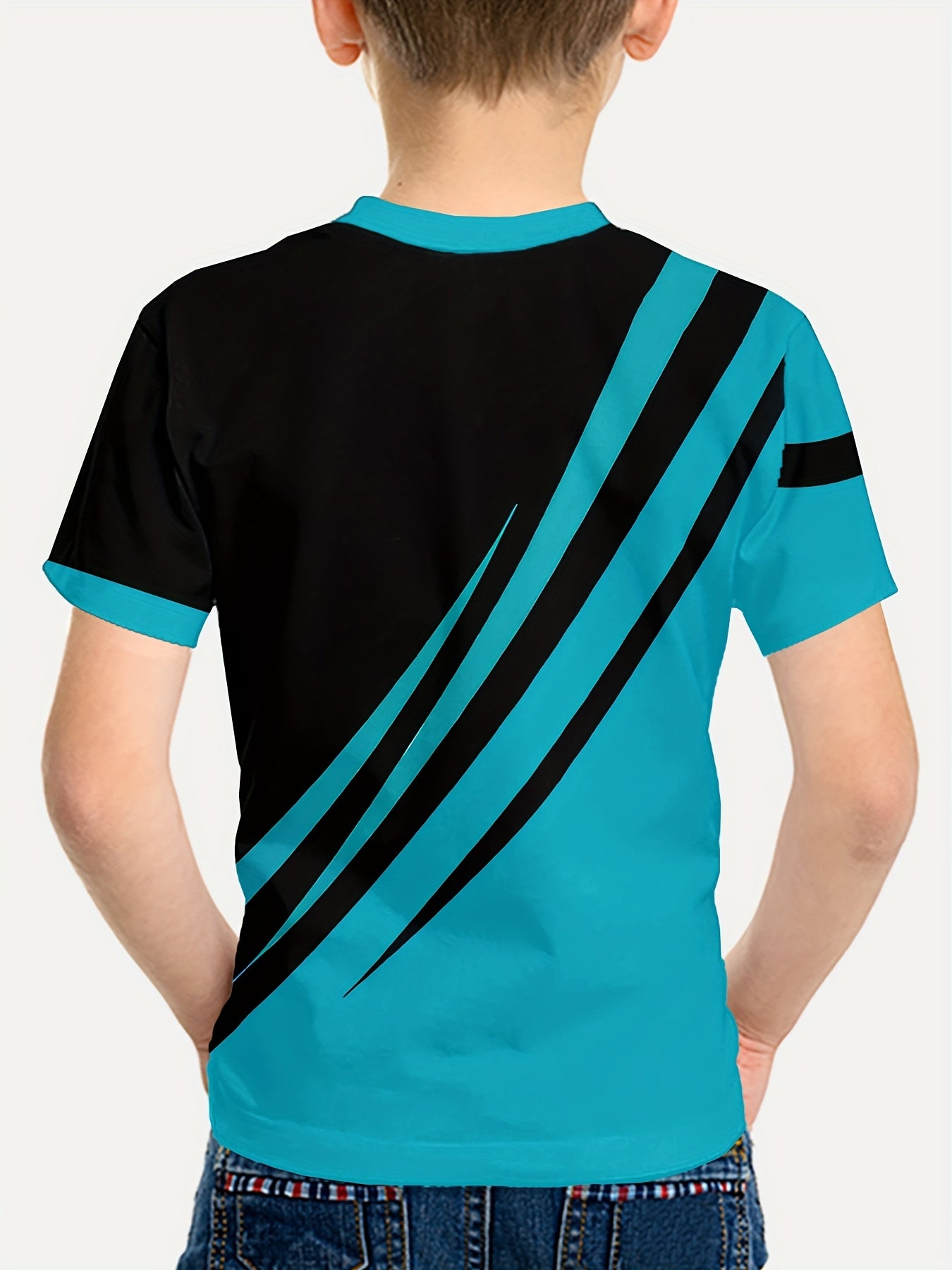 T-shirt manches courtes à motif irrégulières du 5 au 14 ans