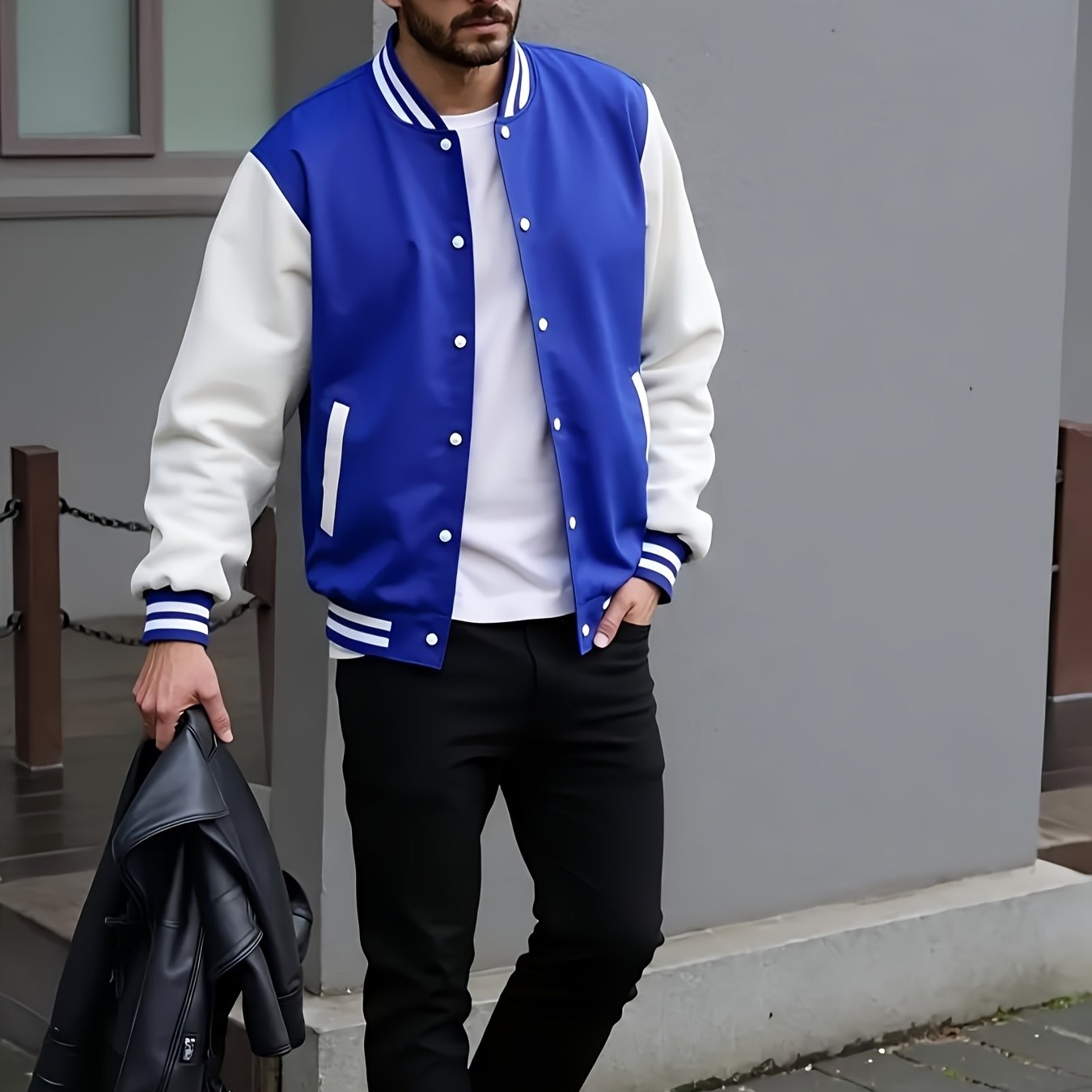 Veste de baseball avec poche du S au 3XL