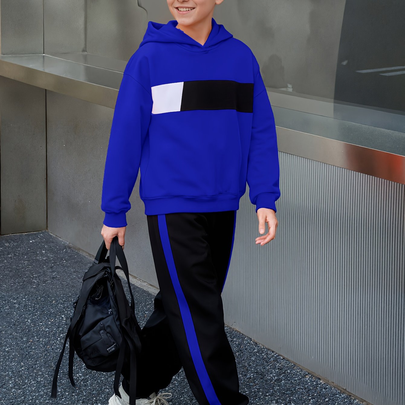 Ensemble 2 pièces sweat à capuche et pantalon de survêtement garçons du 8 au 14 ans MAEJORKEN