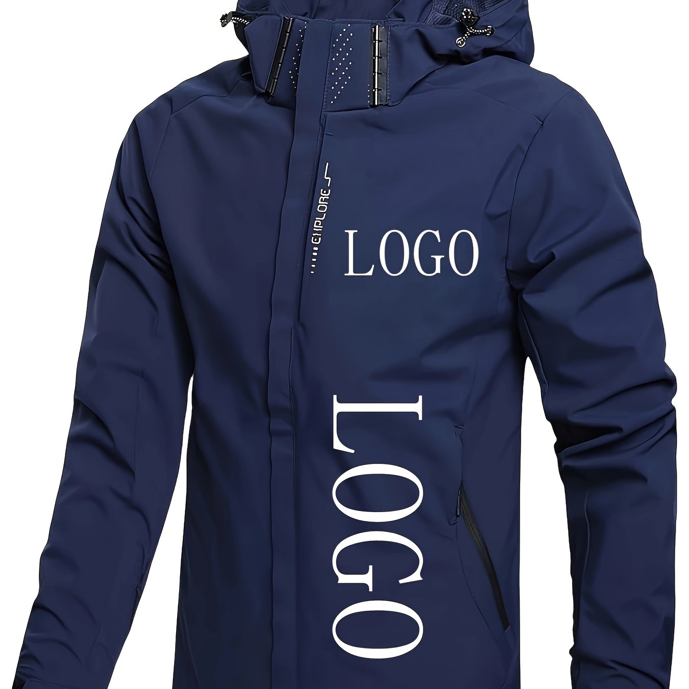 Blouson à capuche logo personnalisé du S au 3XL