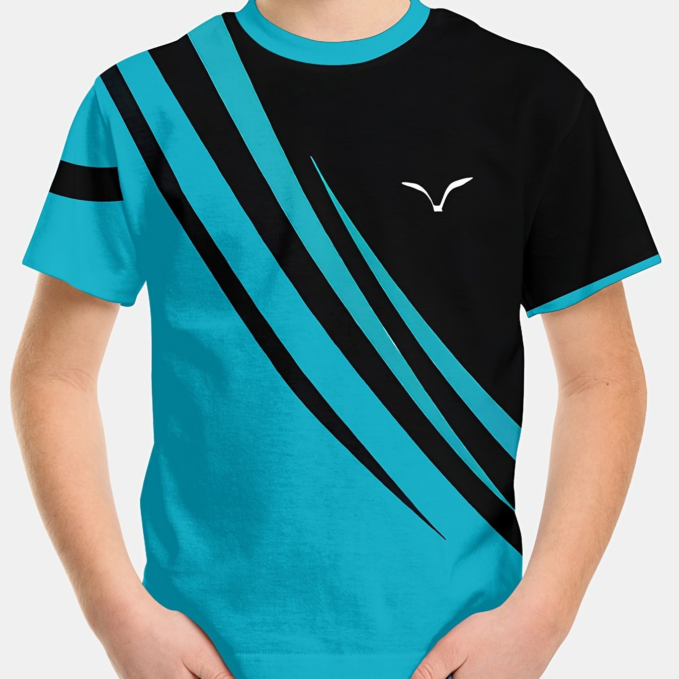 T-shirt manches courtes à motif irrégulières du 5 au 14 ans