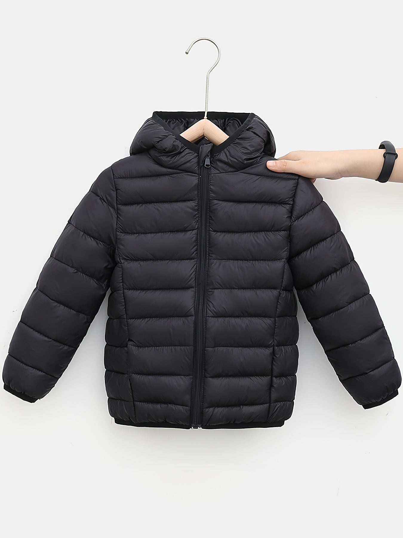 Blouson de couleur unie rembourré pour bébé garçons et filles du 1 ans au 12 ans MAEJORKEN