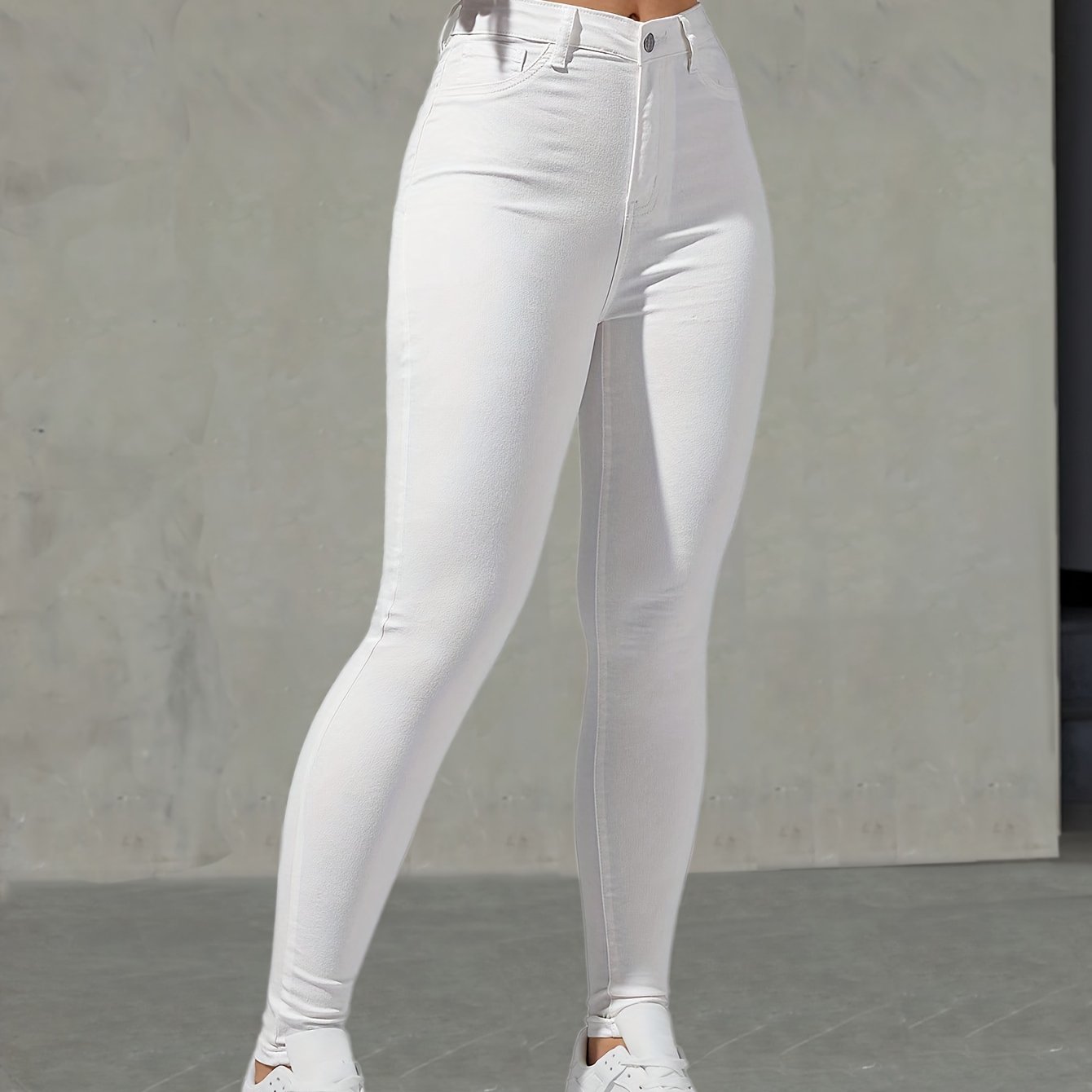Jeans skinny extensibles taille haute pour femmes du XS au 2XL