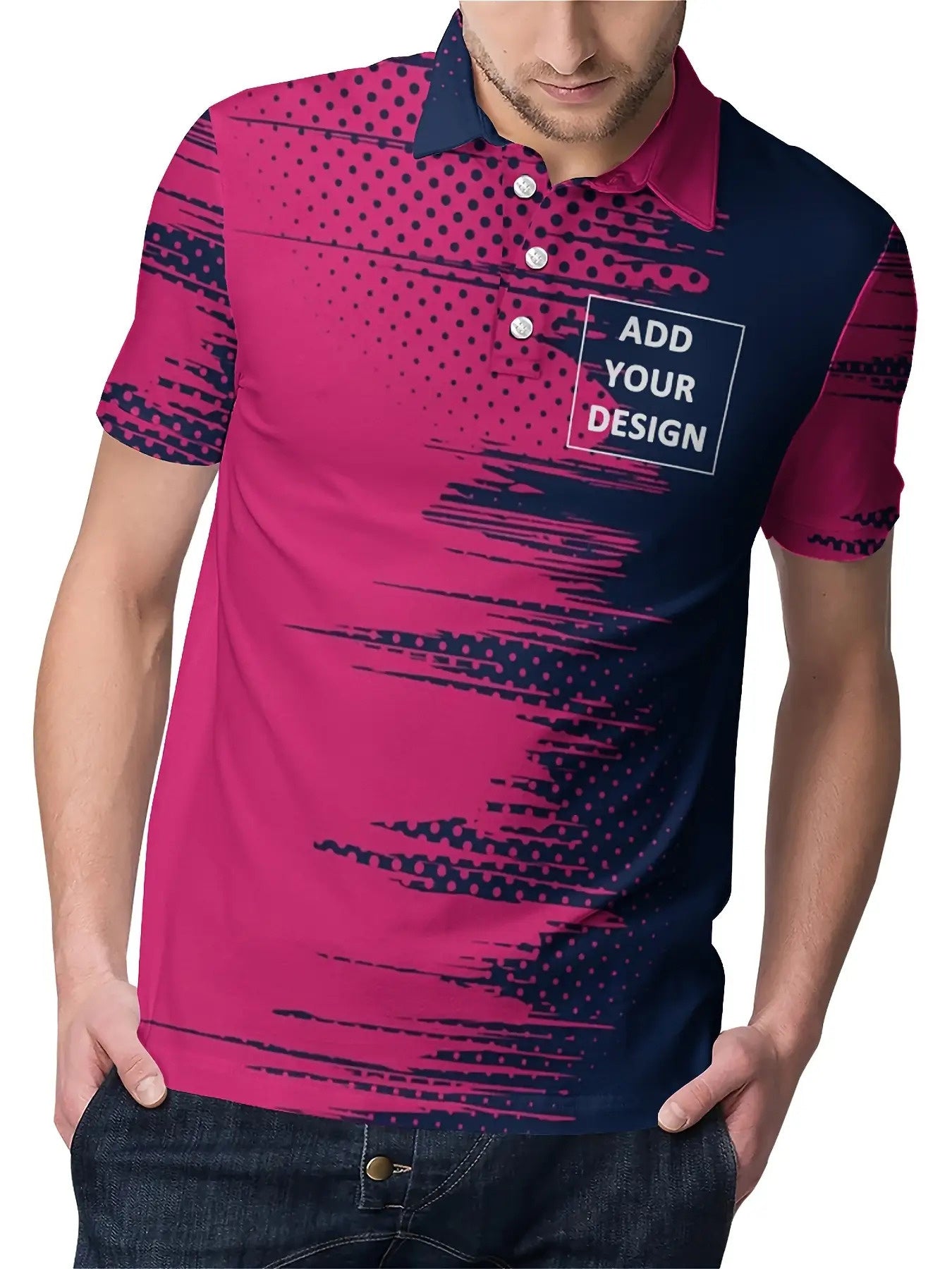 Polo personnalisé logo / texte / image du S au 2XL