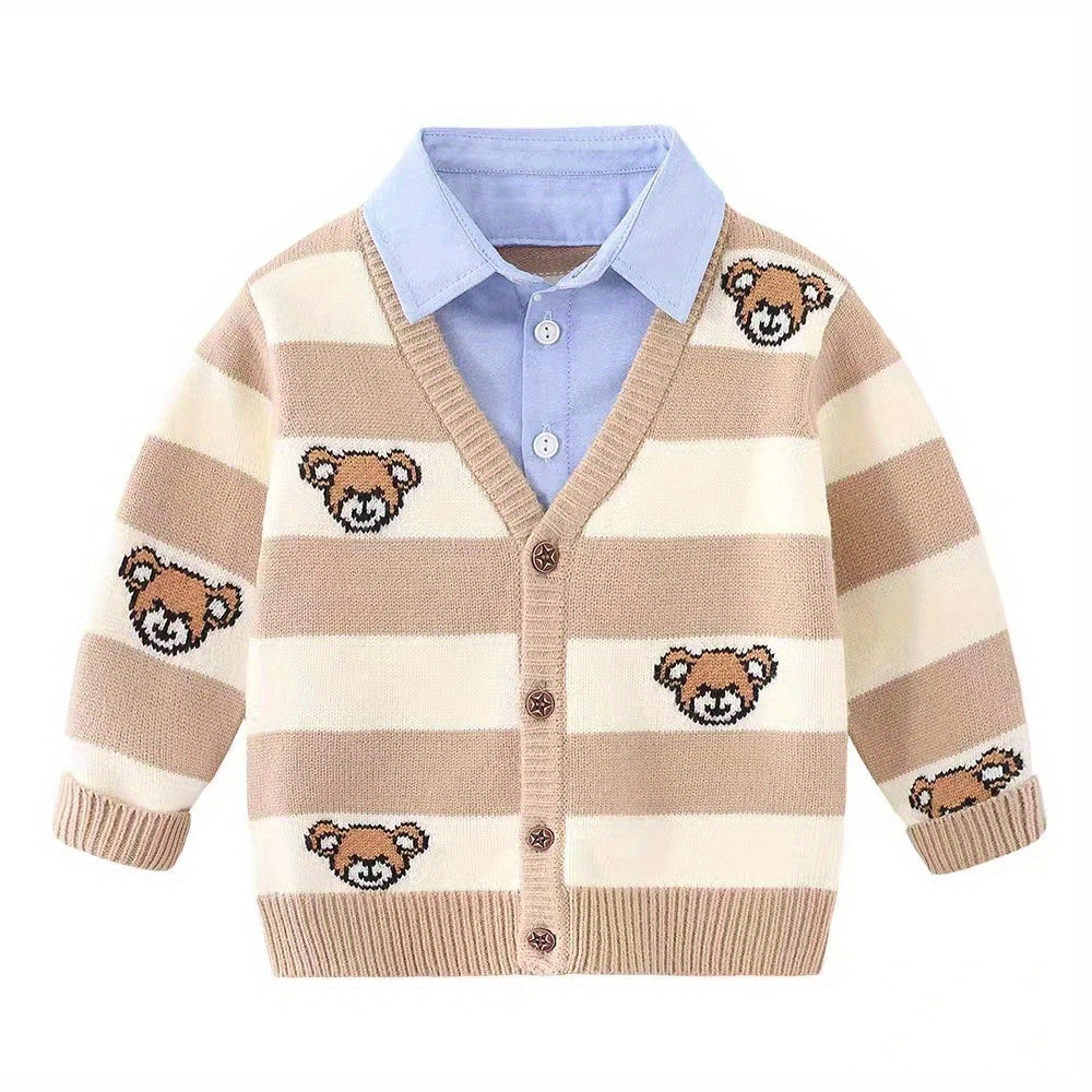 Gilet garçon faux deux pièces du 1 an au 8 ans