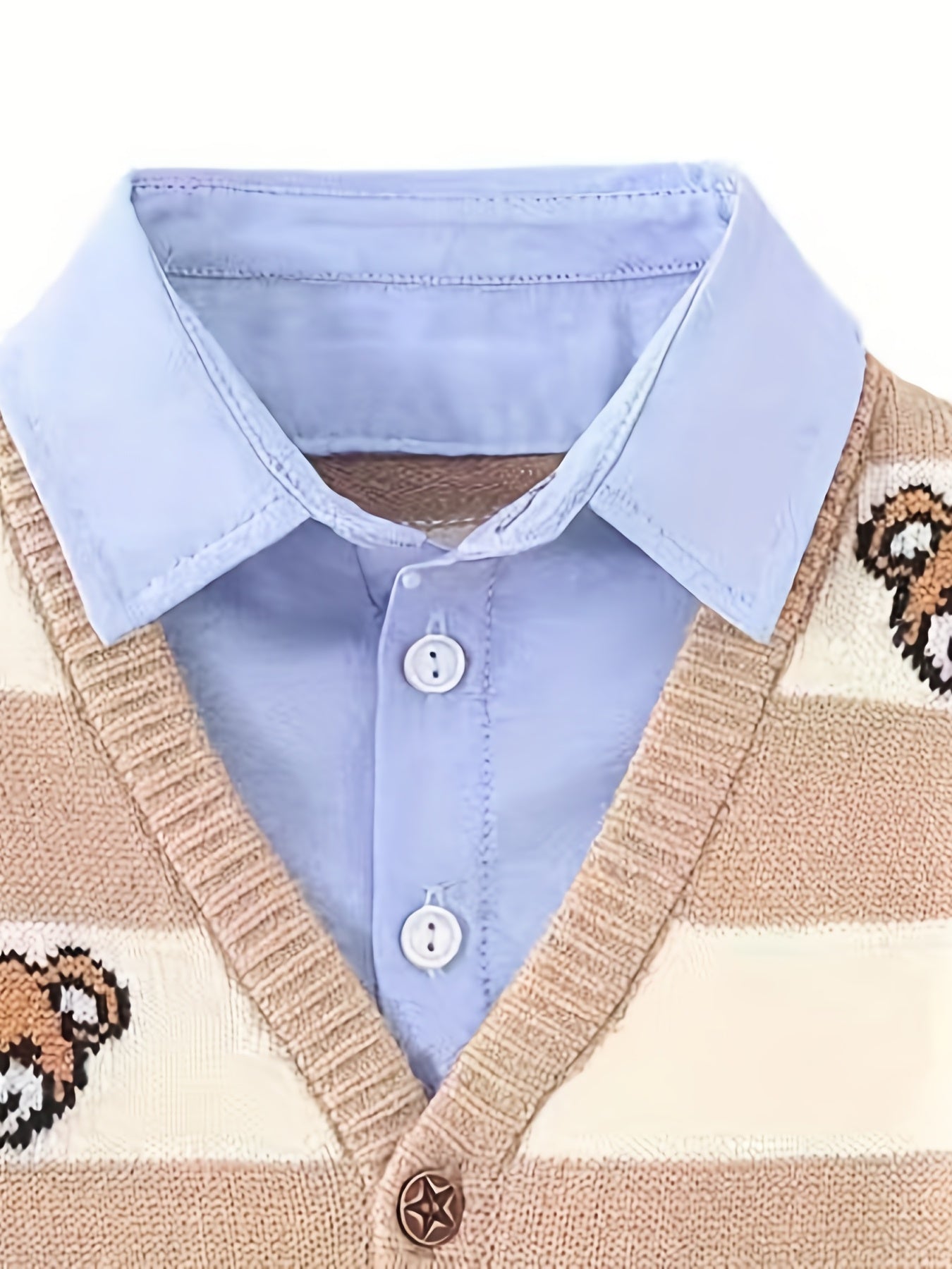 Gilet garçon faux deux pièces du 1 an au 8 ans