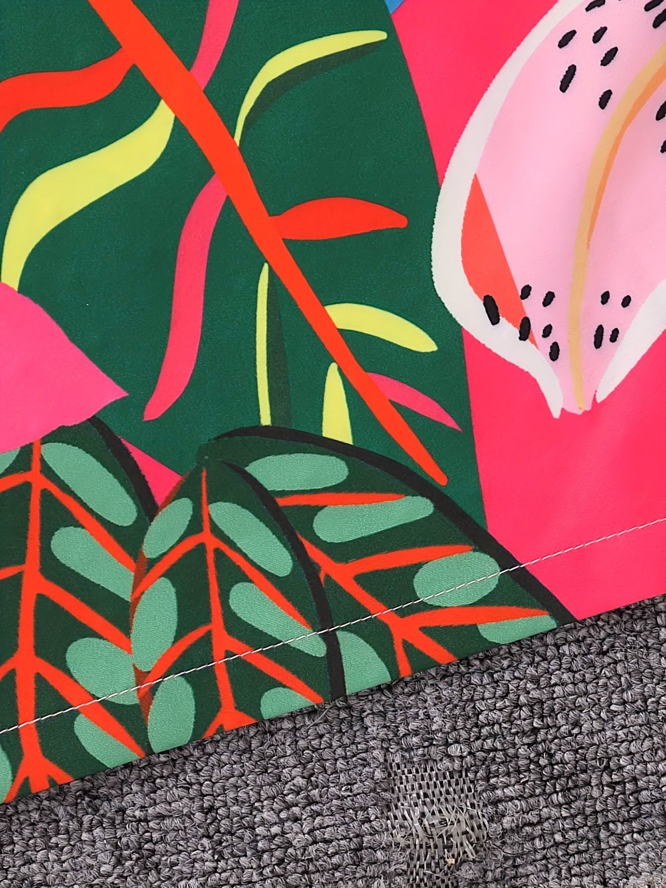 Combinaison élégante à imprimé floral avec taille froncée et design jambes larges du 7 au 16 ans