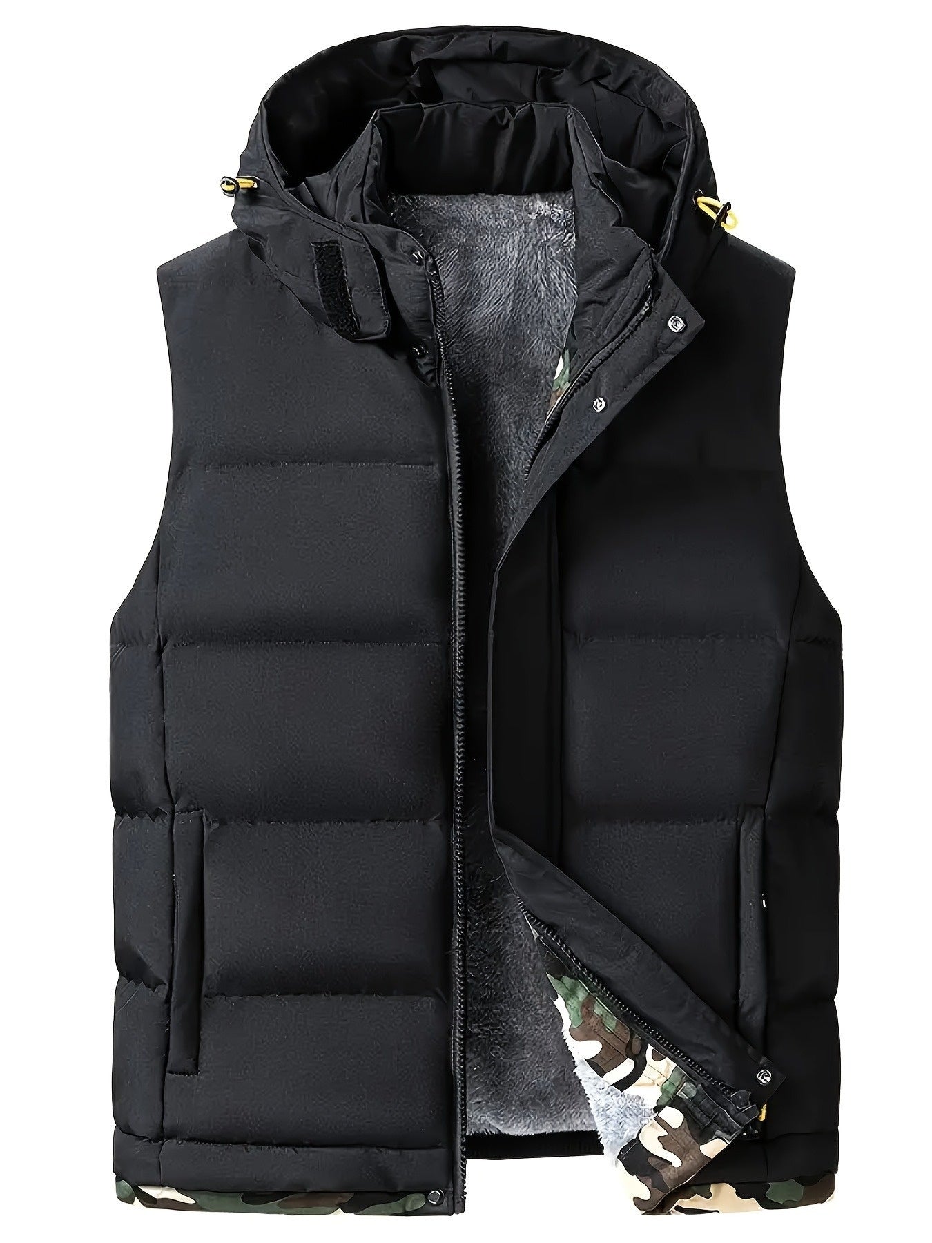 Gilet sans manches à capuche doublé polaire du S au 3XL MAEJORKEN
