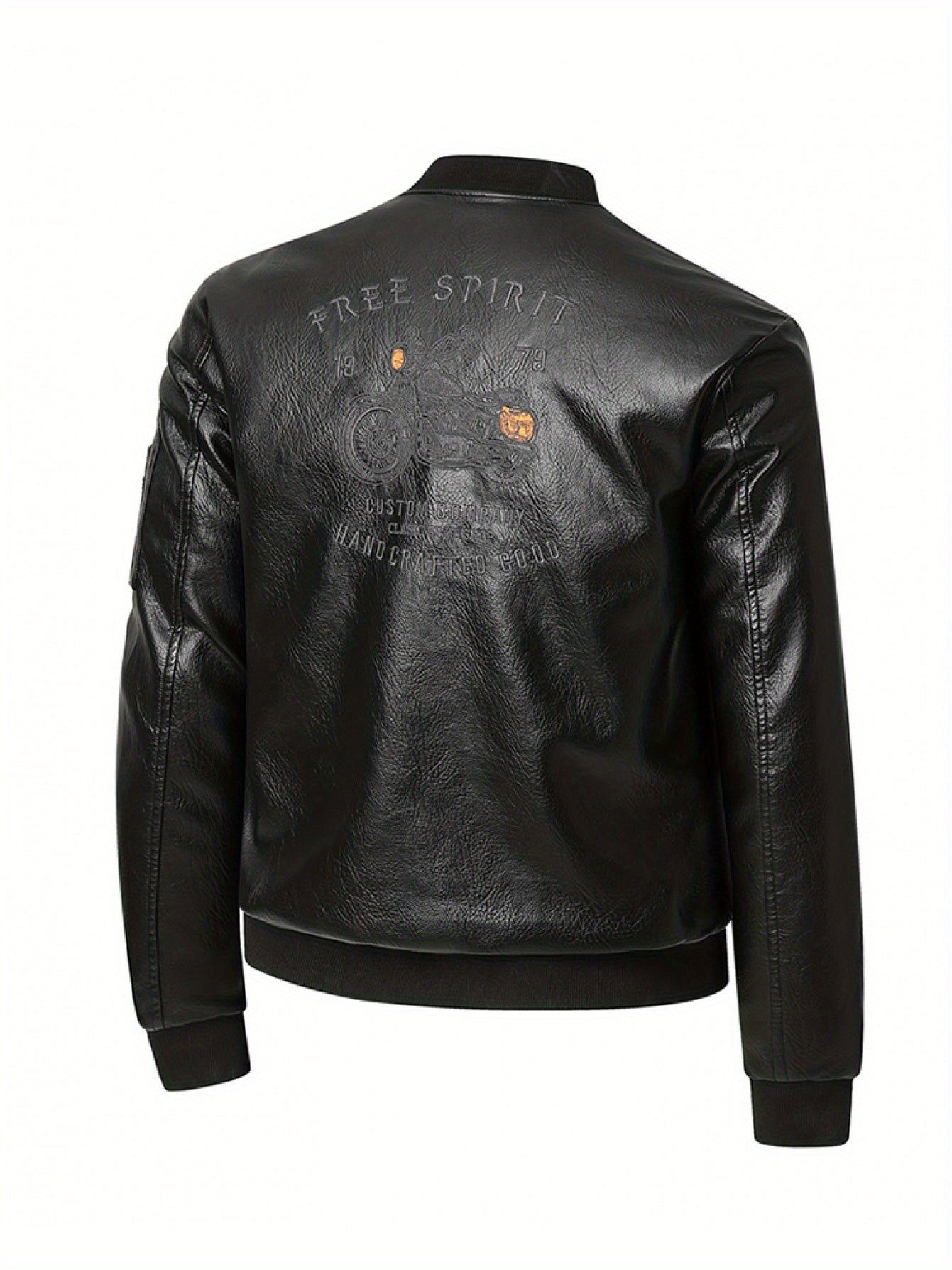 Blouson de moto à fermeture éclair avec poches zippée du 1XL au 7XL