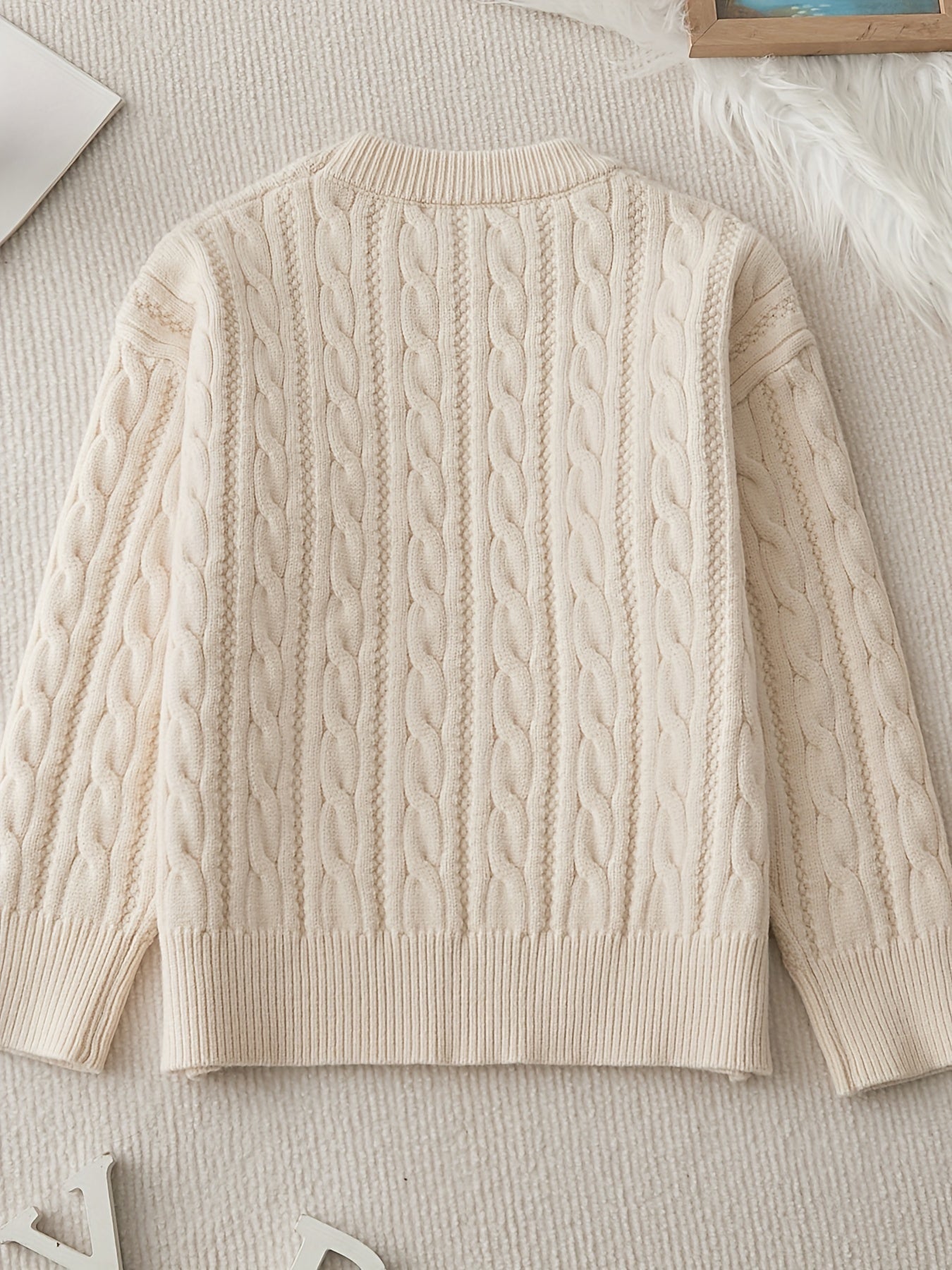 Pull à col rond et épais garçons du 5 au 15 ans MAEJORKEN