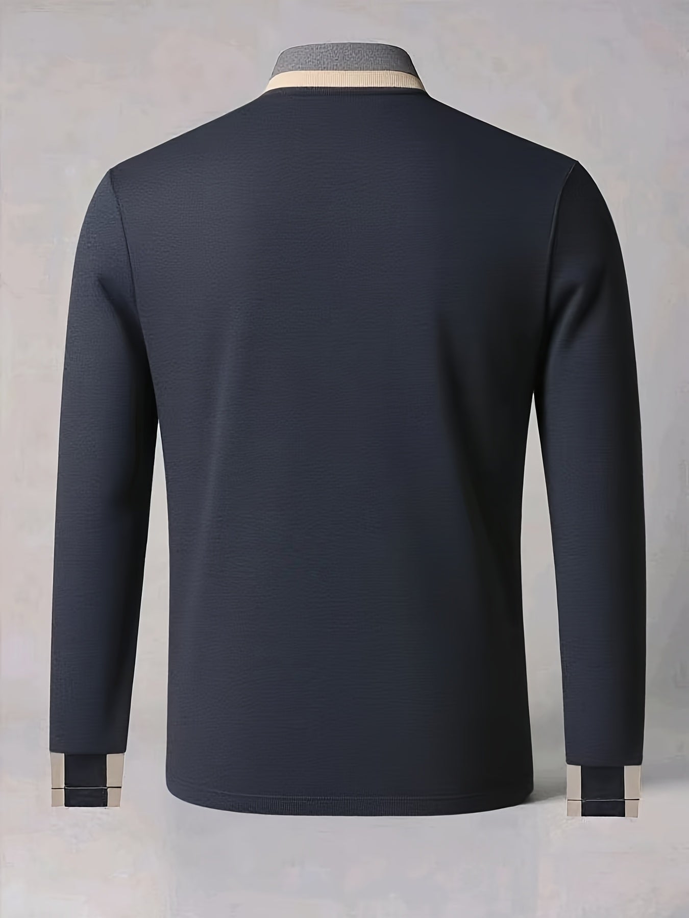 Pull à col boutonné à manches longues du S au 2XL