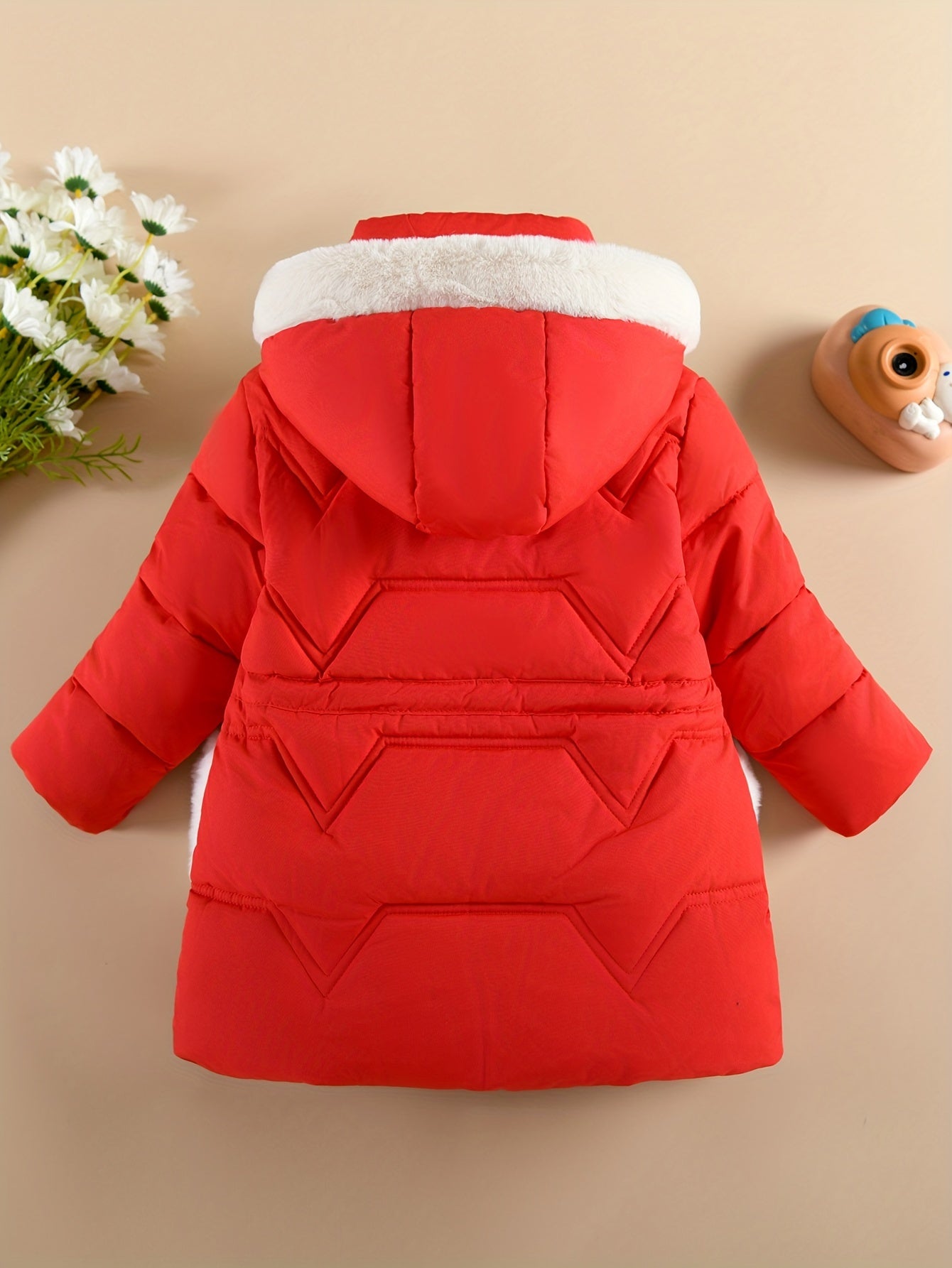 Girl'S Comfy Solid Color Long Sleeves Warm Hooded with Pockets & Gloves, Trendy Versatile Zip-Up Coat for Outdoors, Fall And Winter Best Choice MAEJORKEN