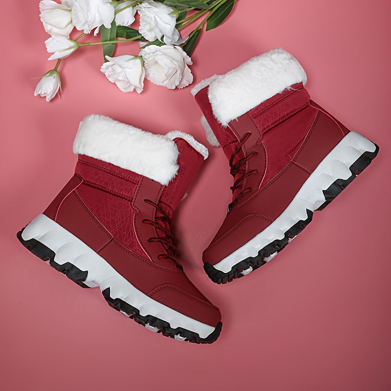Bottes d hiver pour hommes et femmes avec col en fourrure du 35 au 44,5 MAEJORKEN