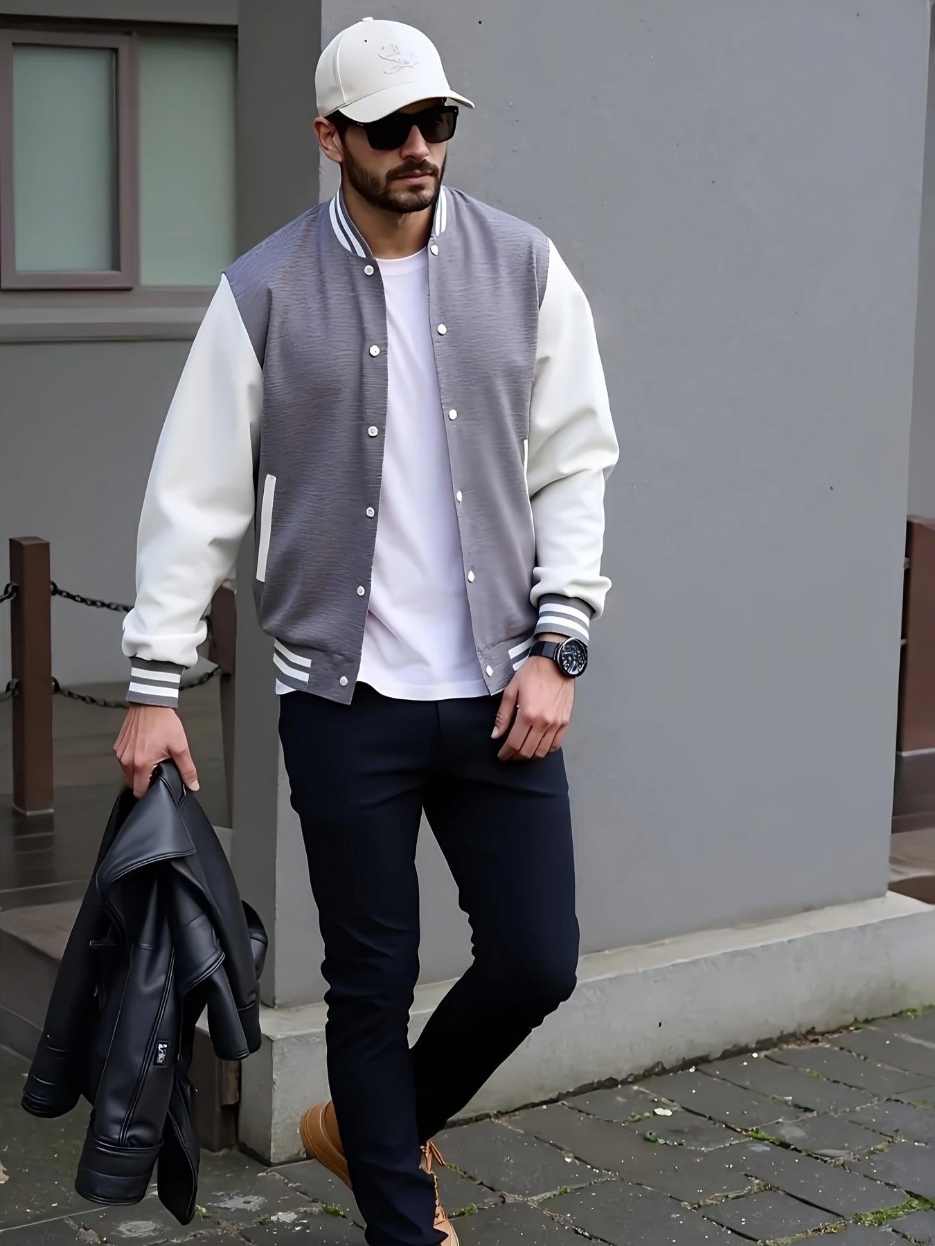 Veste de baseball avec poche du S au 3XL