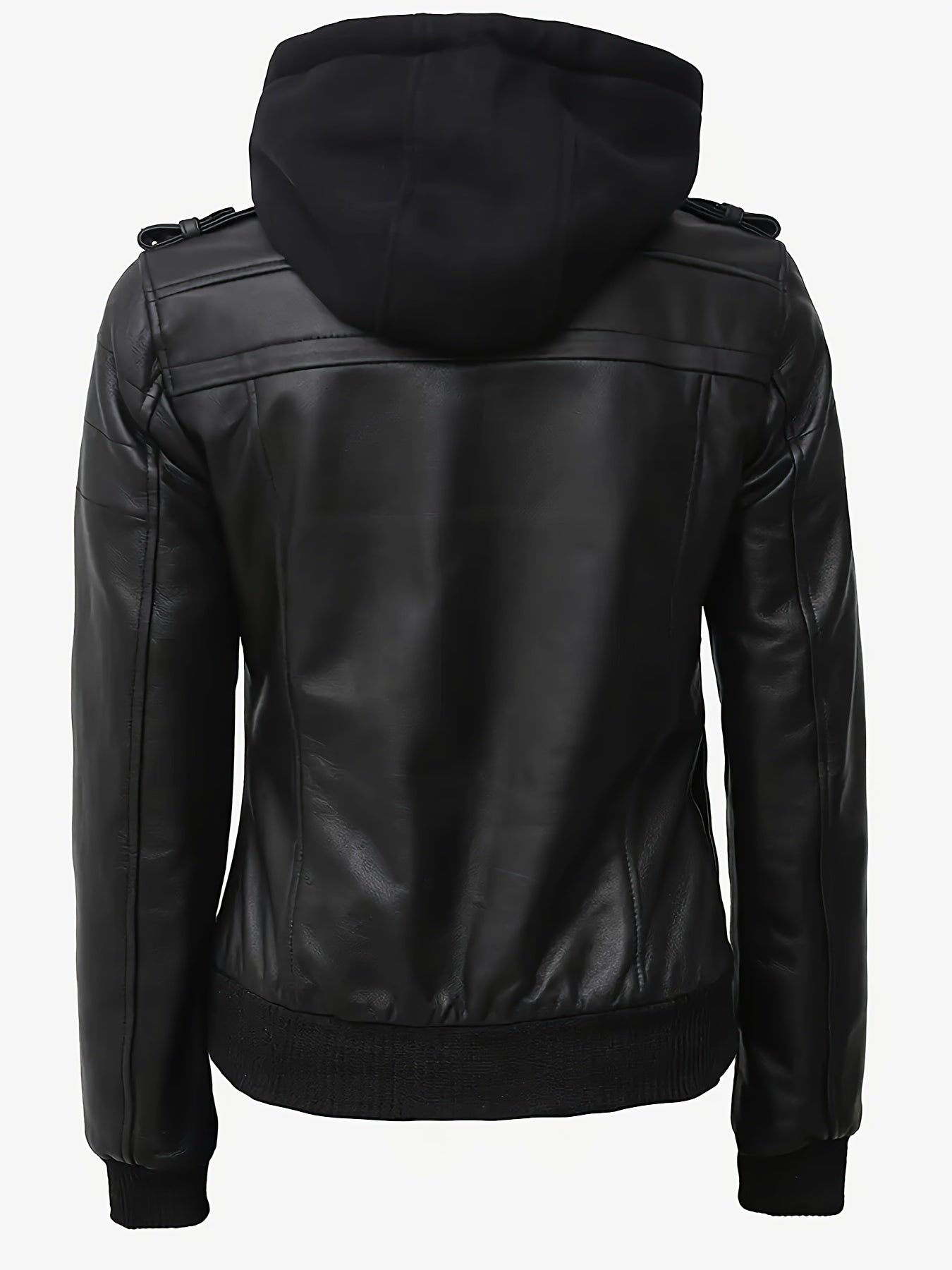 Blouson en cuir zippé élégant pour femmes du S au 2XL MAEJORKEN
