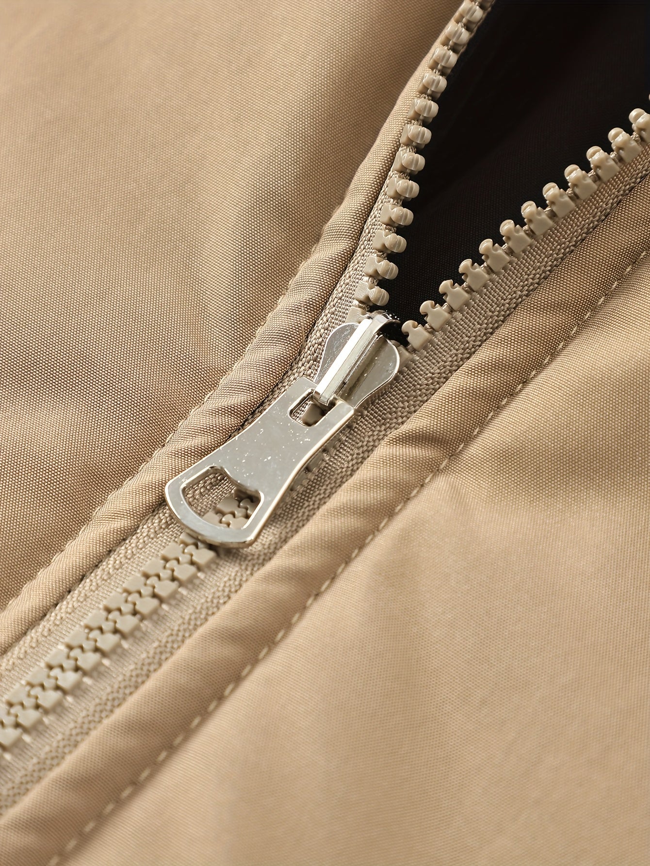 Blouson chaud réversible dotée de fermetures éclair de poignets élastiques et de poches inclinées du S au 3XL MAEJORKEN