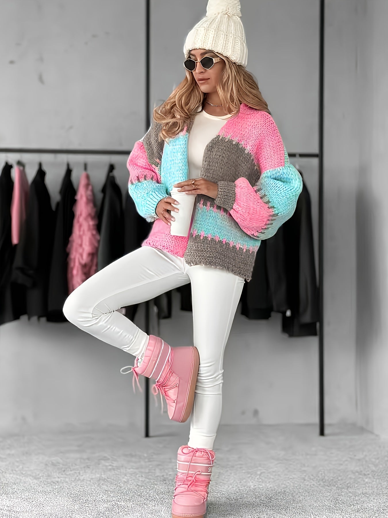 Veste patchwork bloc de couleur du S au XL MAEJORKEN