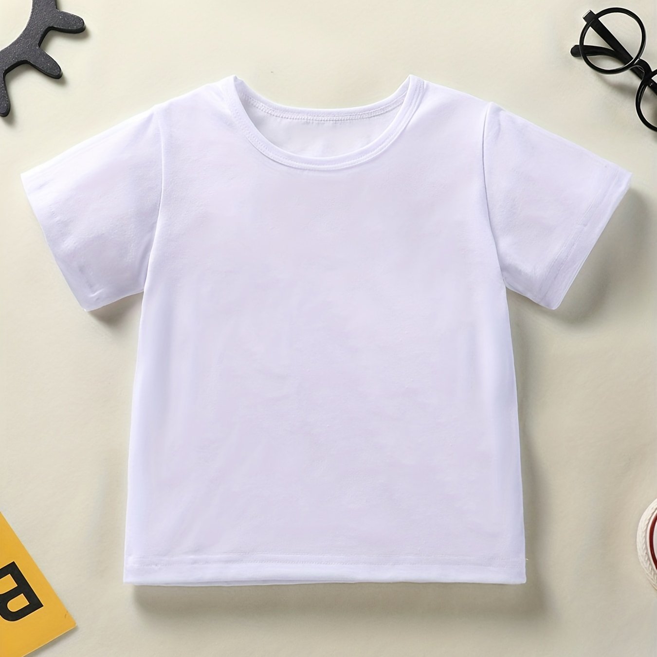 T-shirt uni fille du 1 an au 8 ans