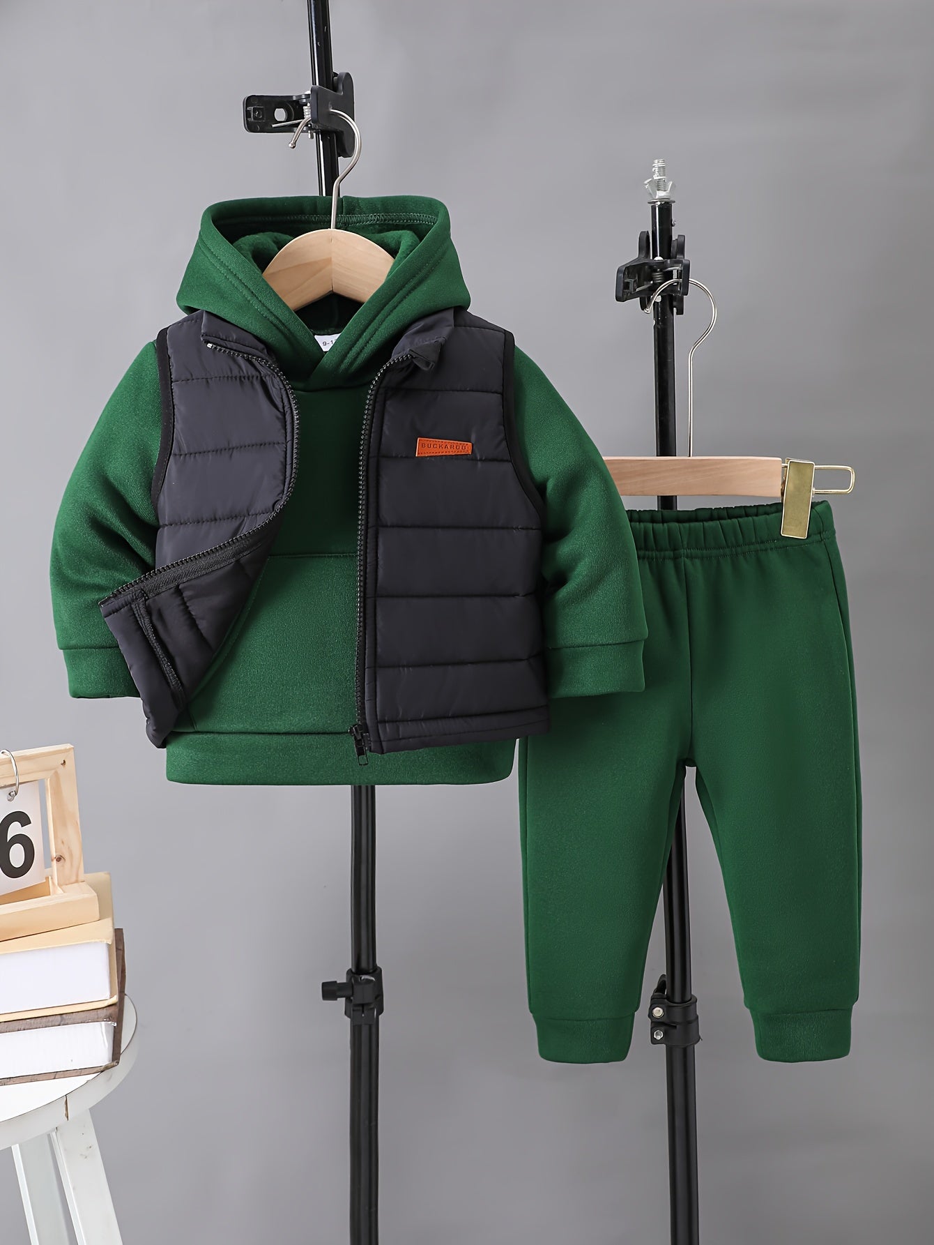 Ensemble 3 pièces gilet sweat et pantalon pour bébés garçons du 6 mois au 3 ans MAEJORKEN