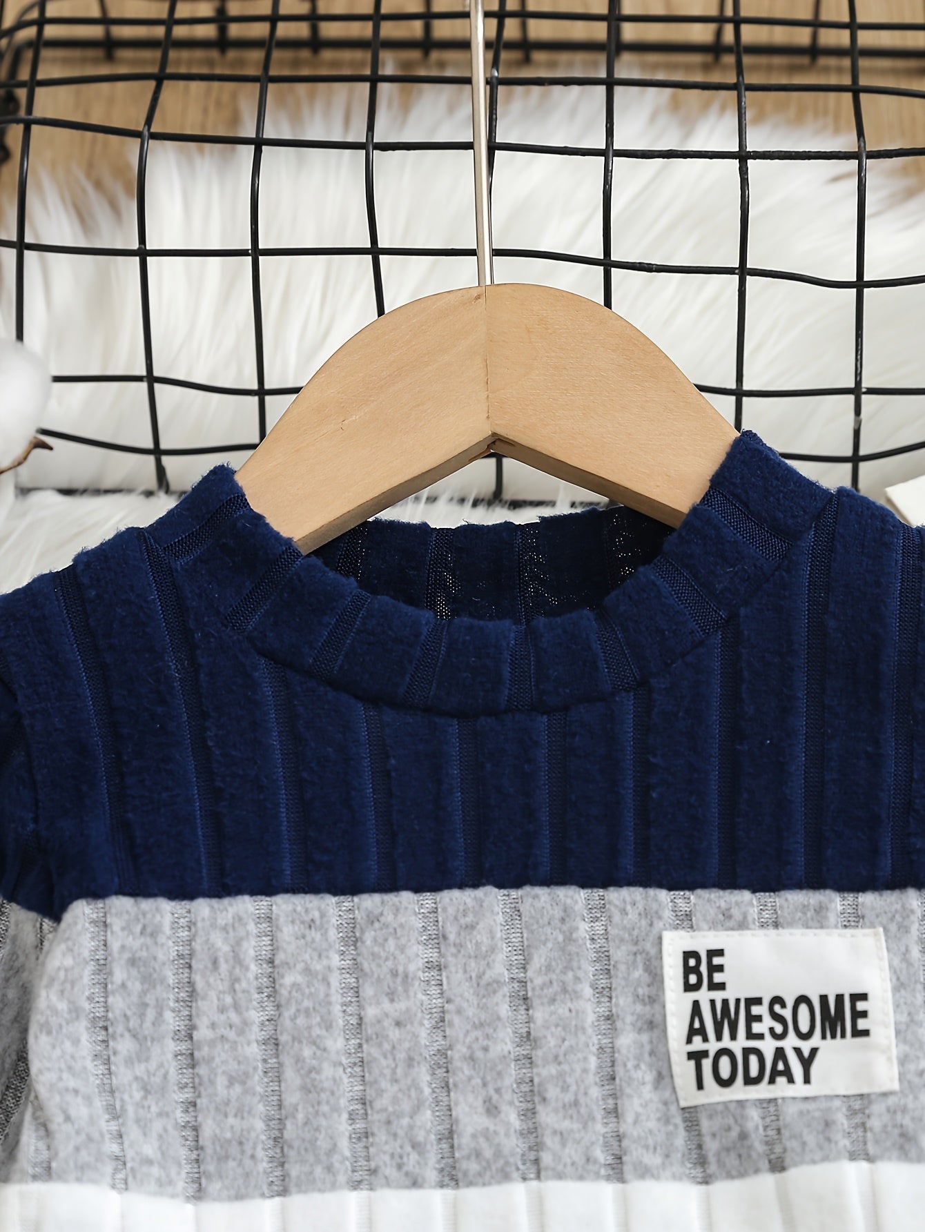 Ensemble haut en tissu côtelé doux et pantalon assorti du 6 mois au 4 ans MAEJORKEN