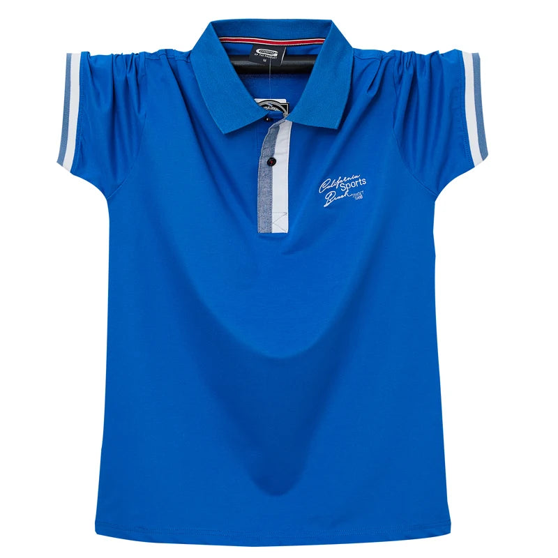 Polo en coton à manches courtes col boutonné M-6XL MAEJORKEN