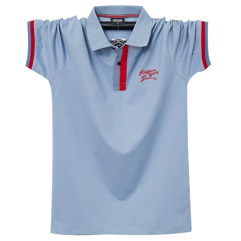 Polo en coton à manches courtes col boutonné M-6XL MAEJORKEN