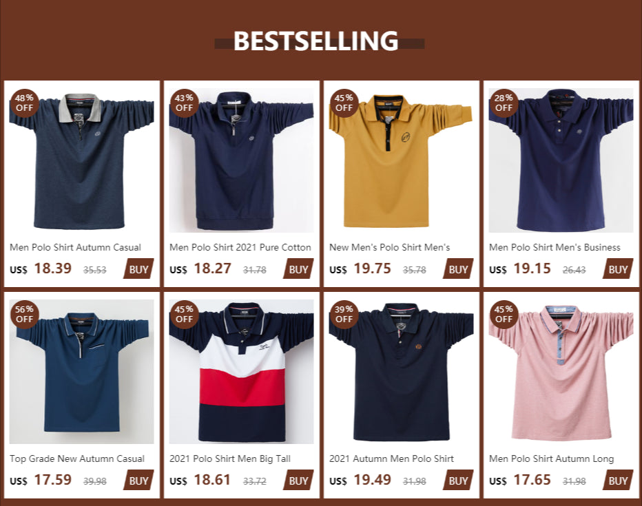 Polo hommes manches courtes coton grande taille M-6XL