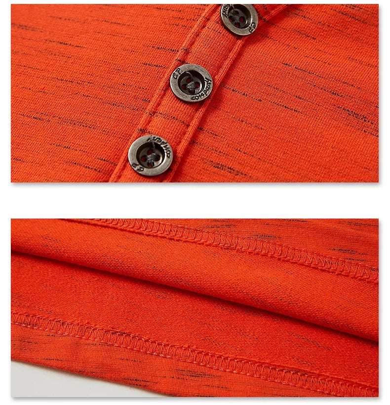 T-shirt à manches longues en coton à col en V grande taille M-6XL MAEJORKEN